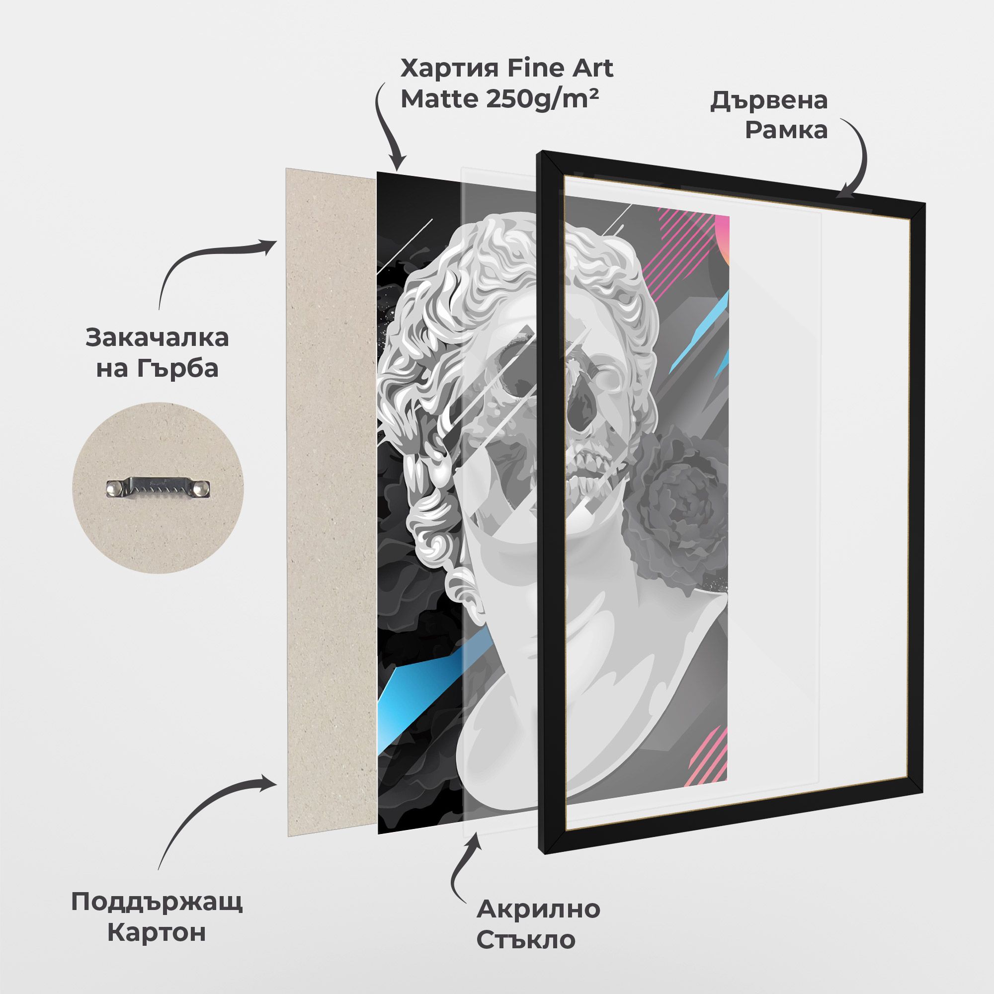 Black Rose Statue mockup 1