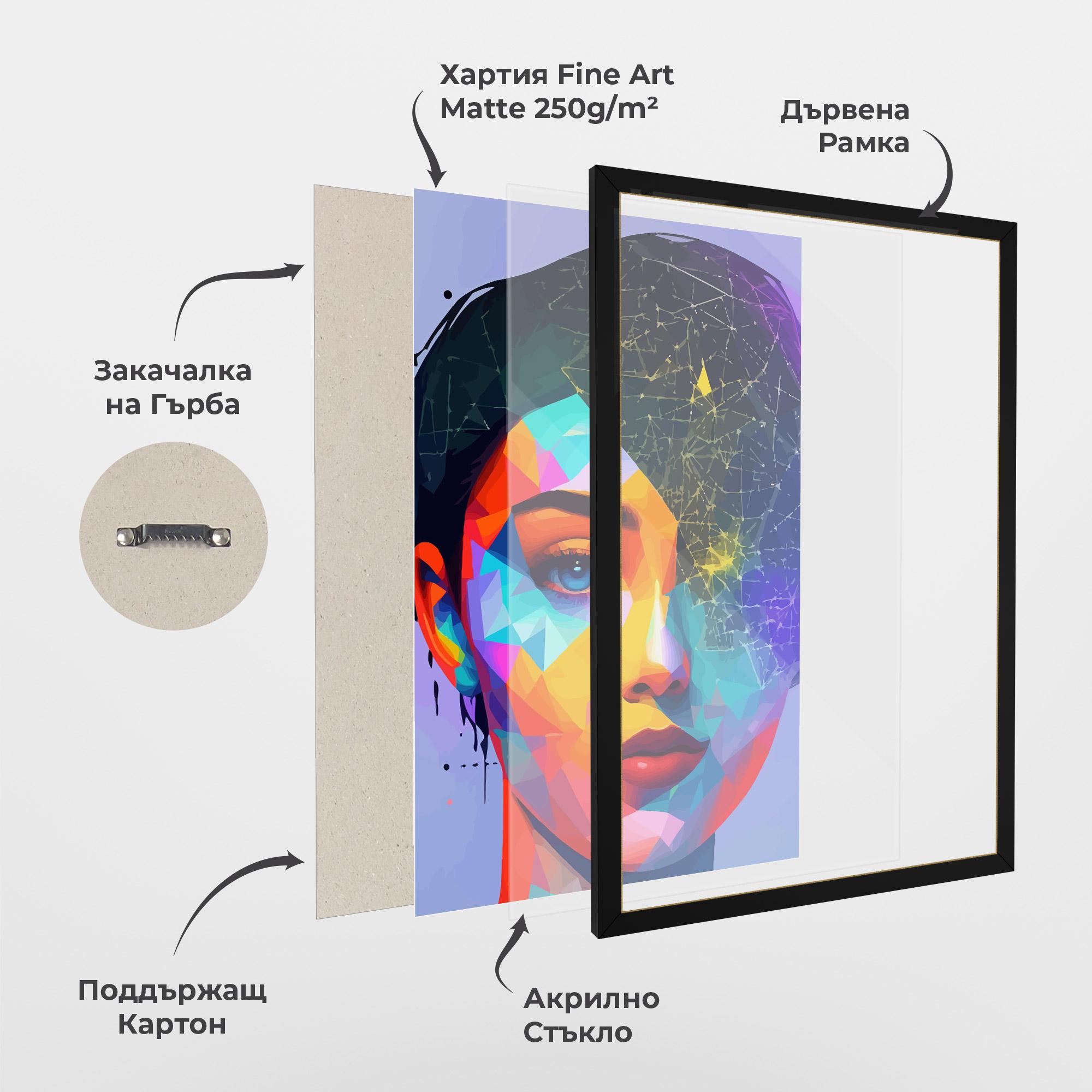 Рамкиран постер Internet Hyperrealism mockup 1