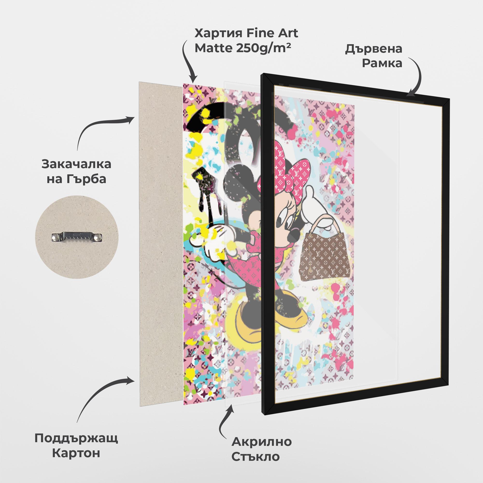 Рамкиран постер Minnie Comes Back In Fashion mockup 1