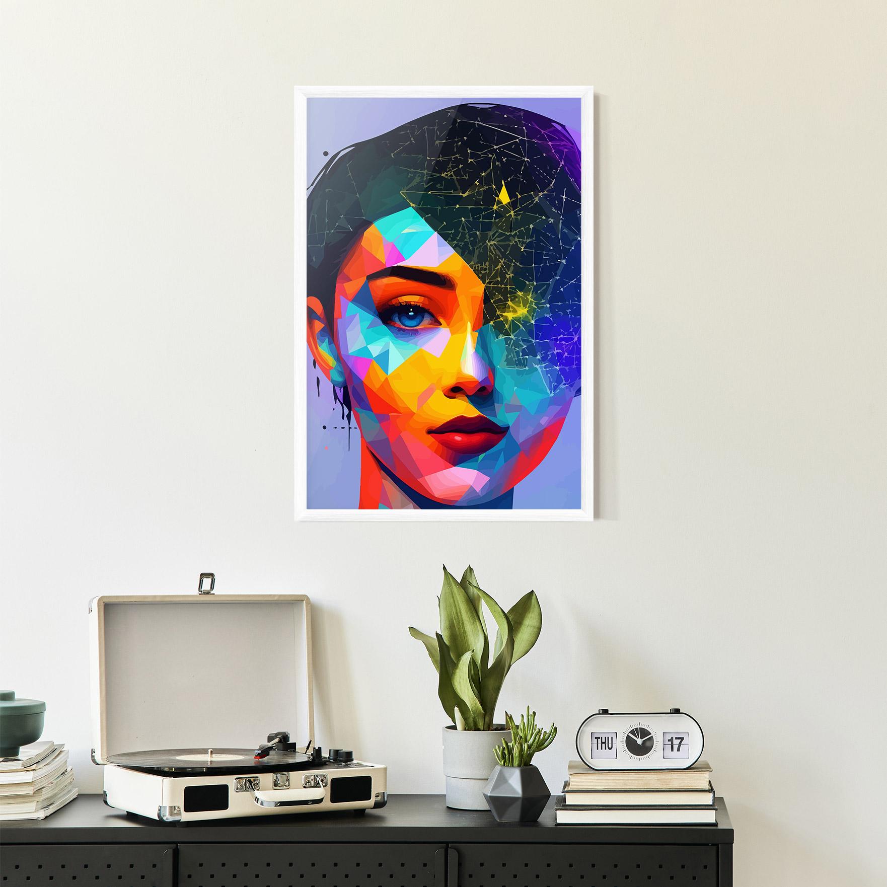 Рамкиран постер Internet Hyperrealism mockup 2