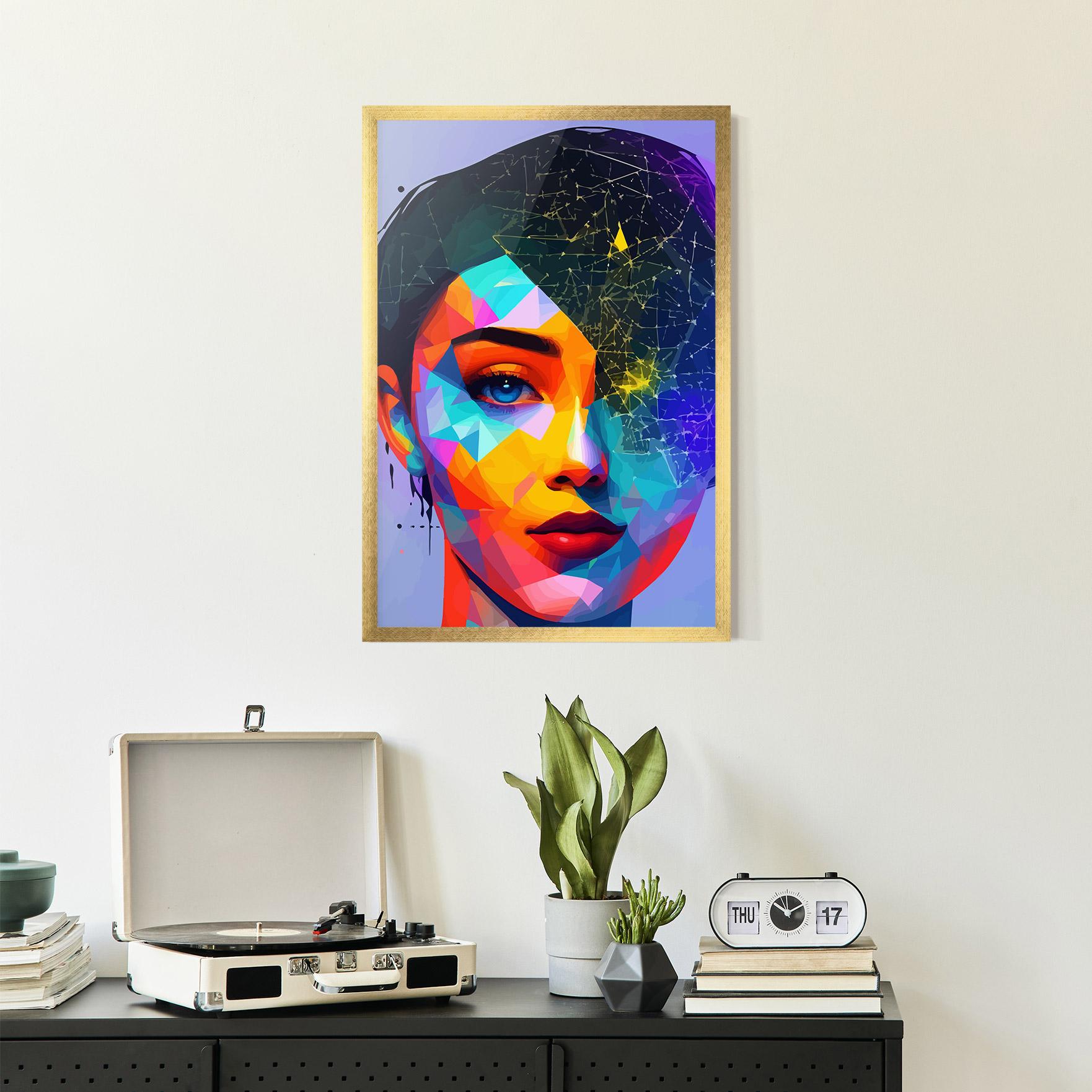 Рамкиран постер Internet Hyperrealism mockup 2