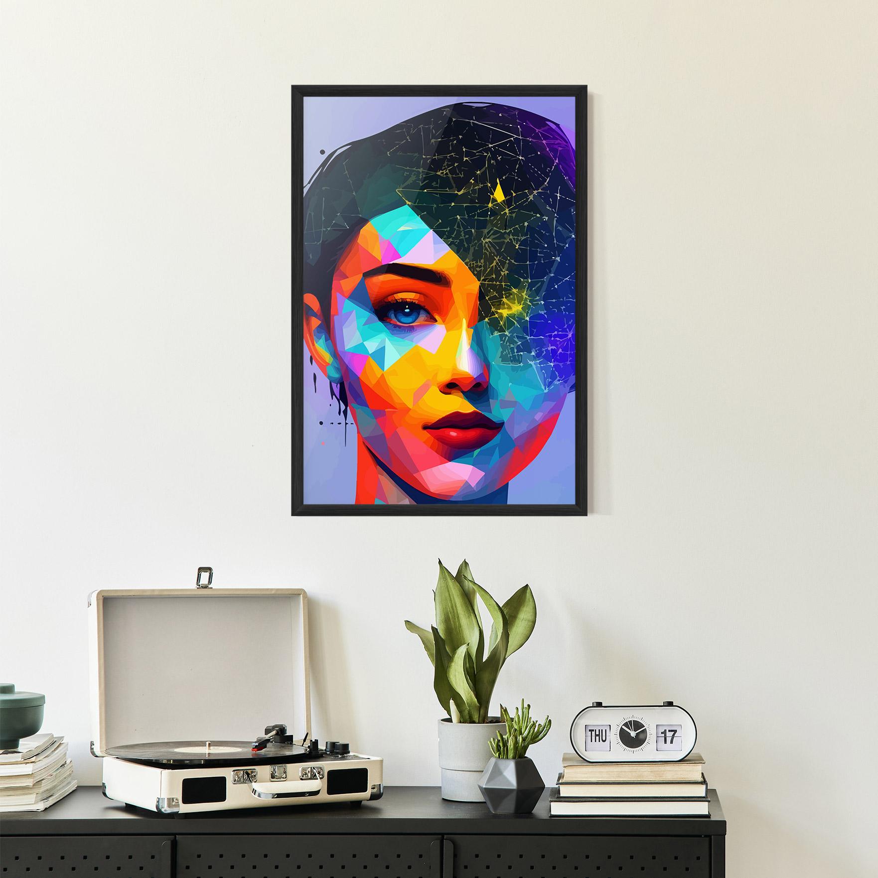 Рамкиран постер Internet Hyperrealism mockup 2