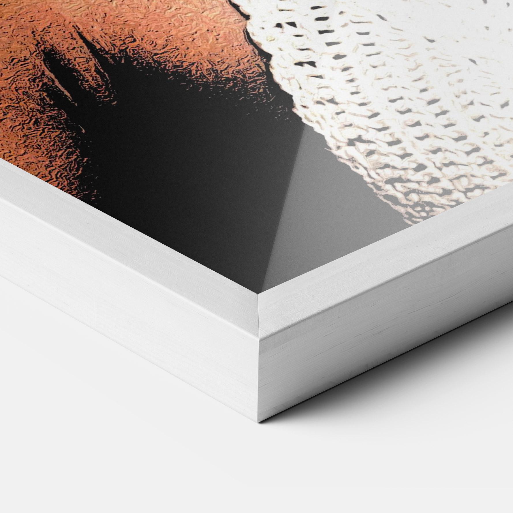 Рамкиран постер Black Pearls Lady mockup 3