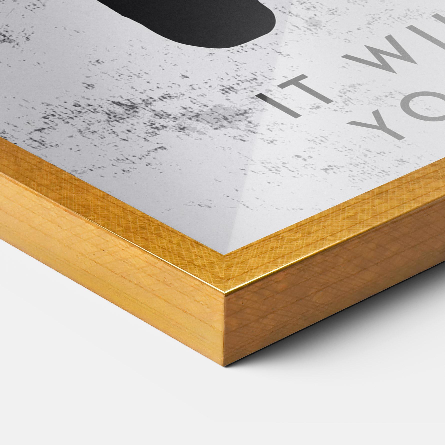 Рамкиран постер Never Look Back mockup 3