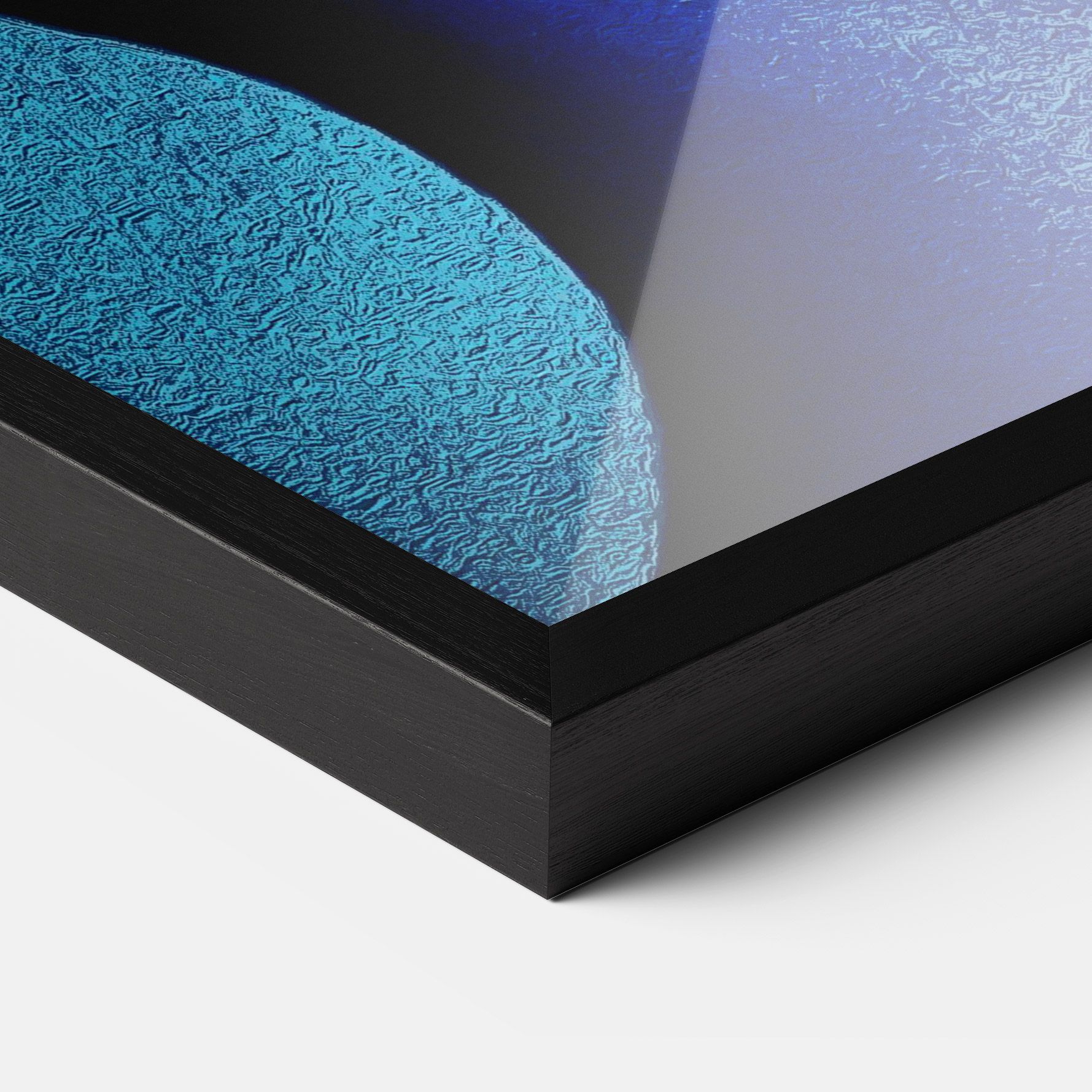 Blue White Face Art mockup 3