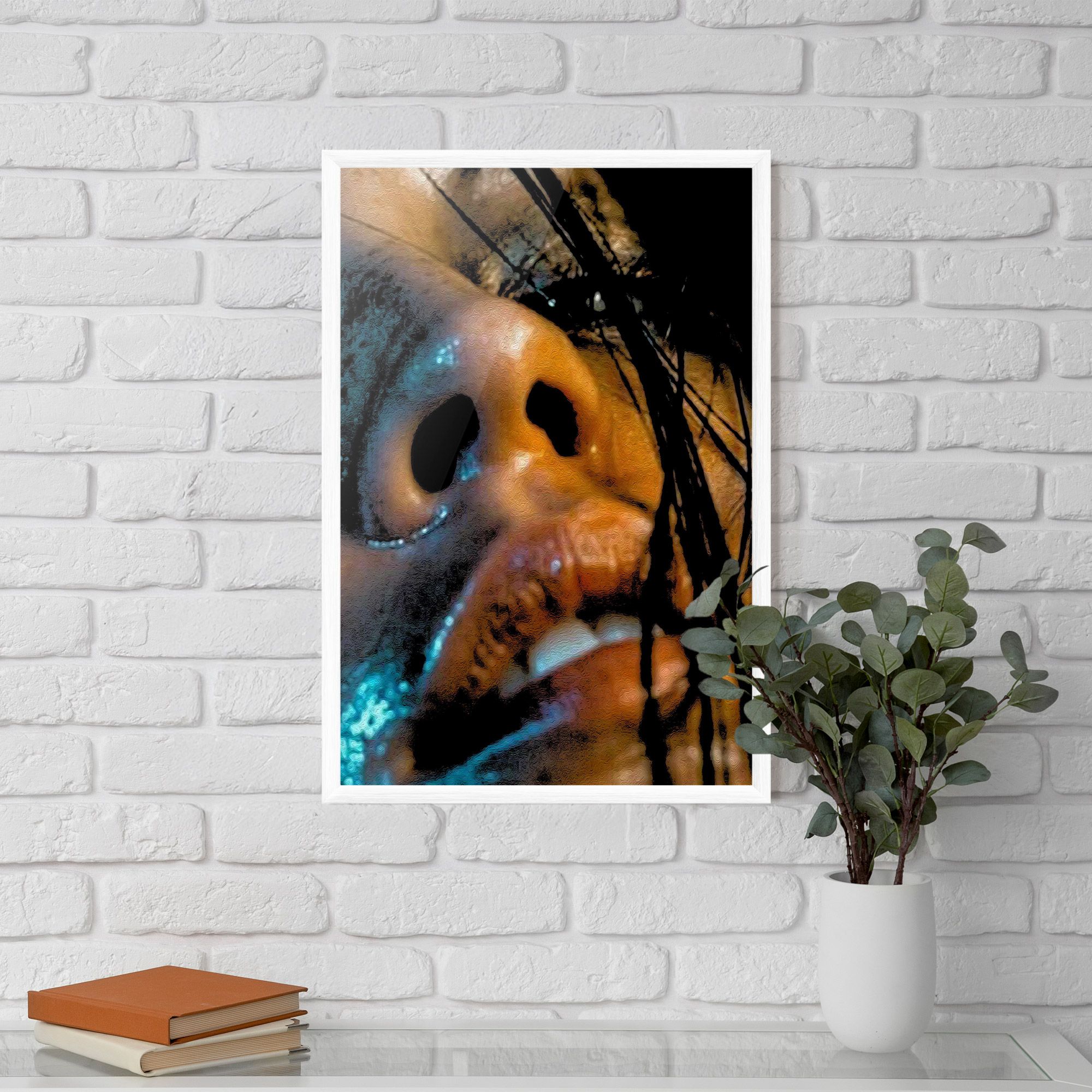 Blue Light Face mockup 5