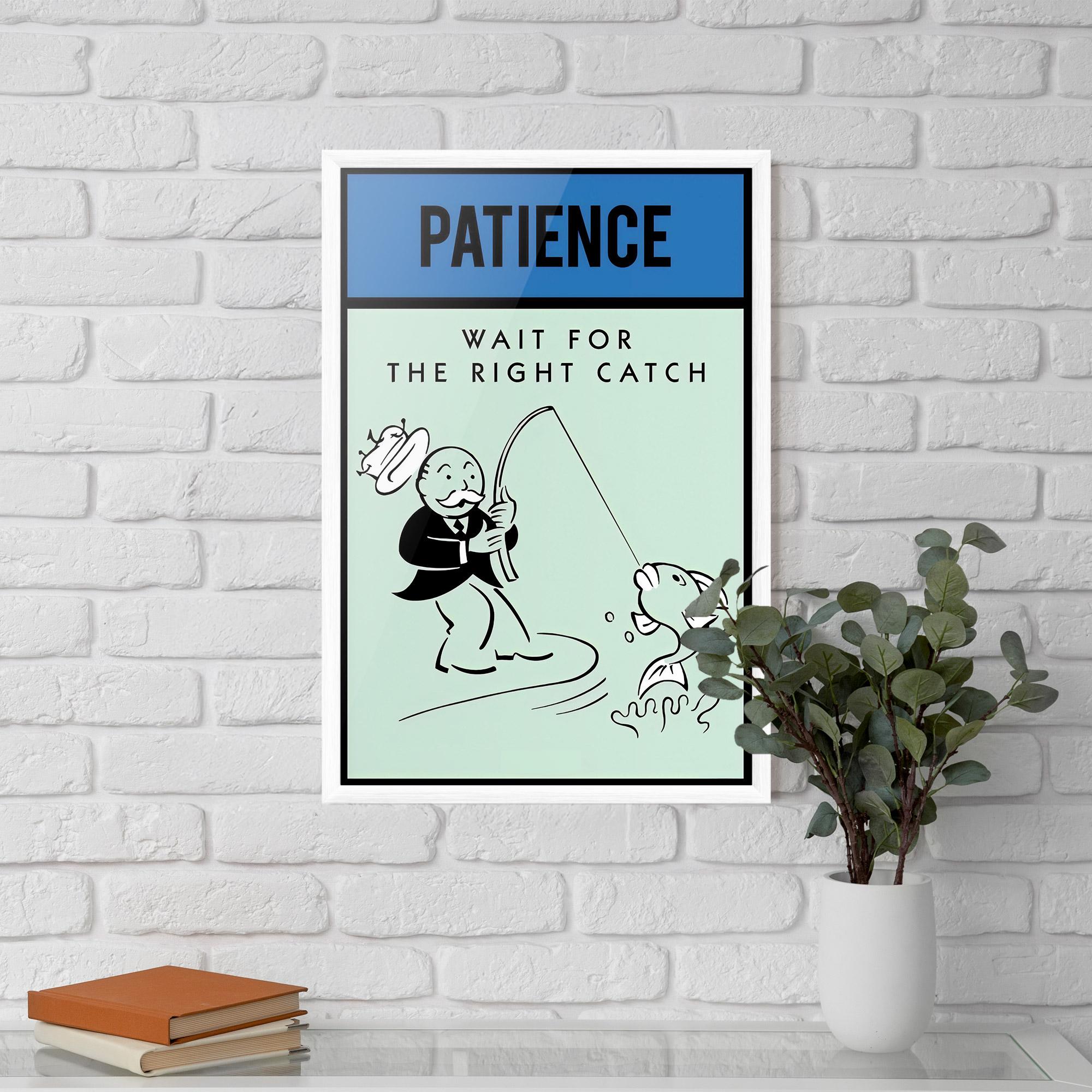 Рамкиран постер Patience mockup 5