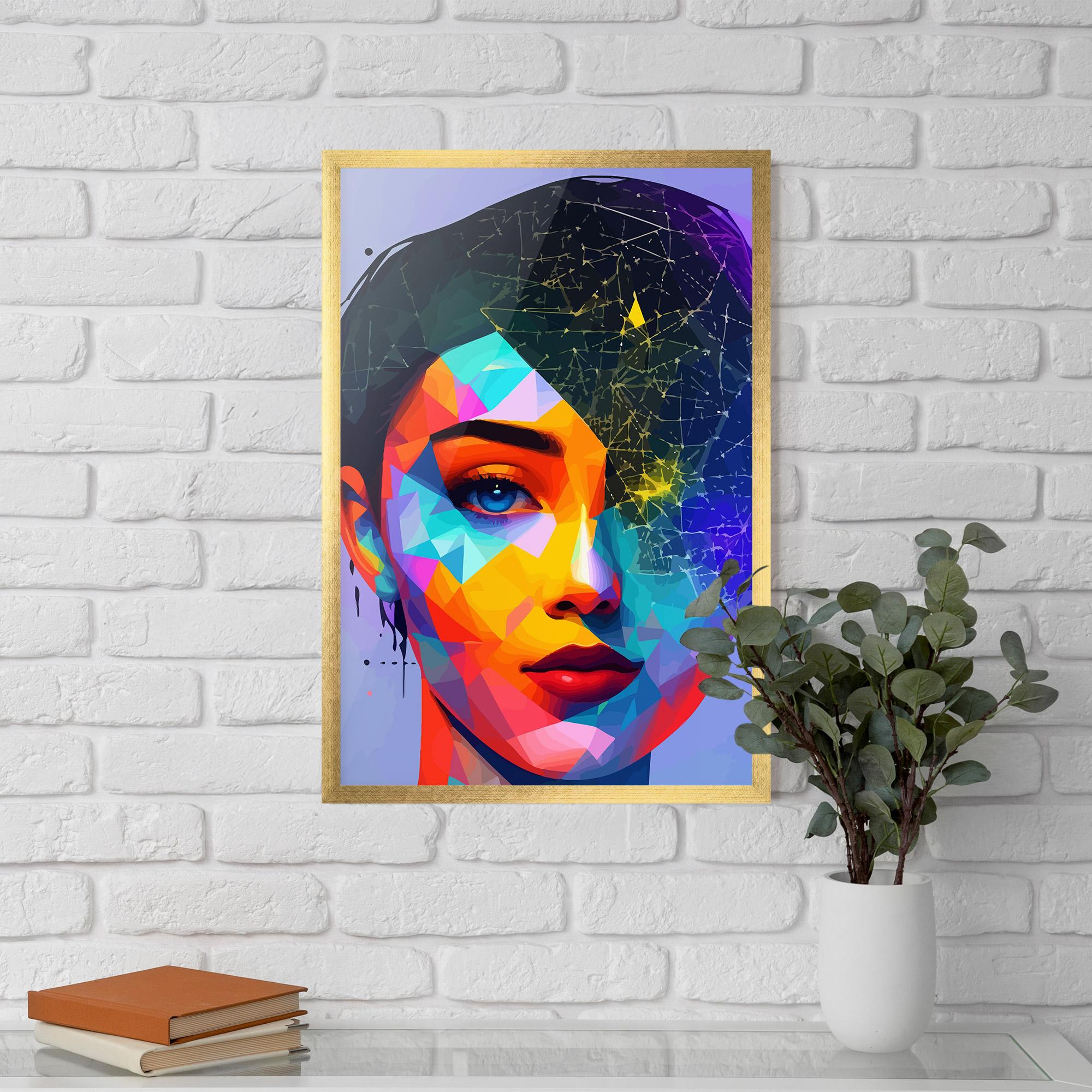 Рамкиран постер Internet Hyperrealism mockup 5