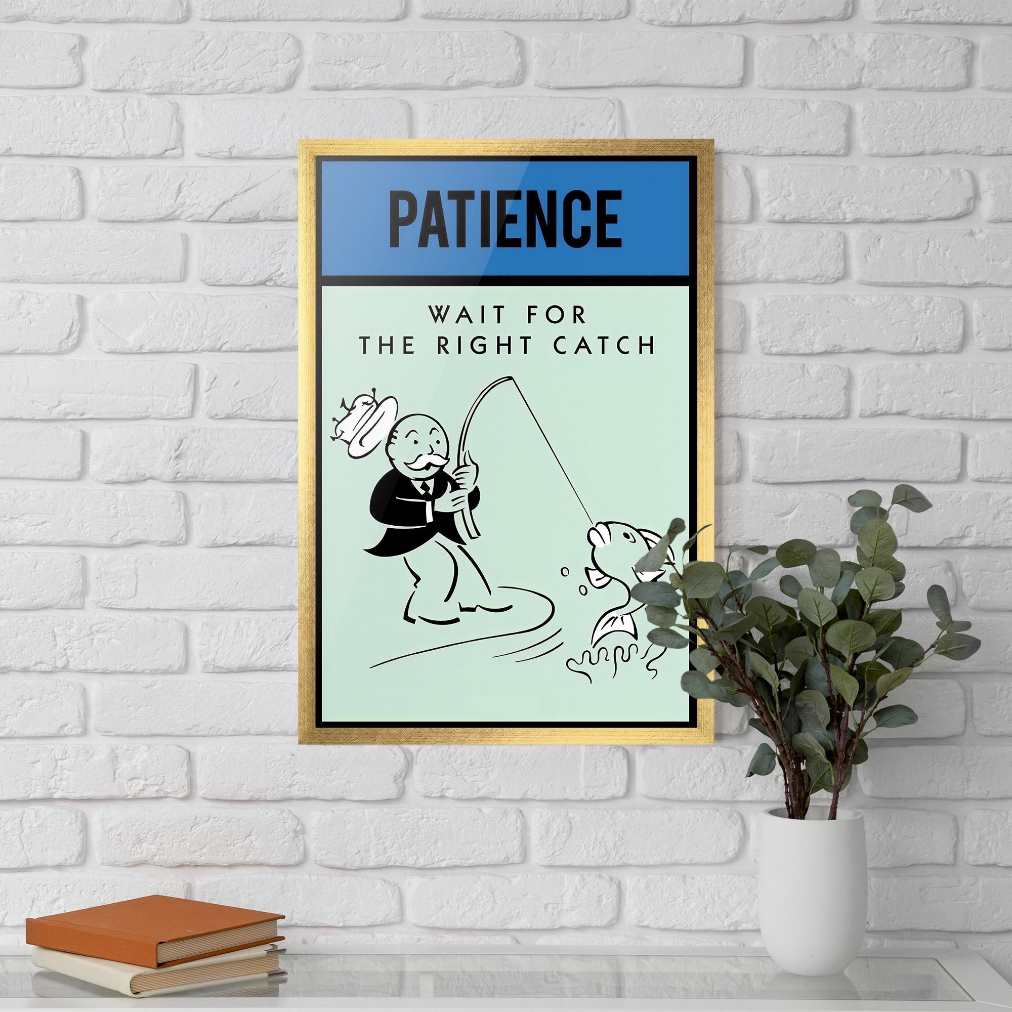 Рамкиран постер Patience mockup 5