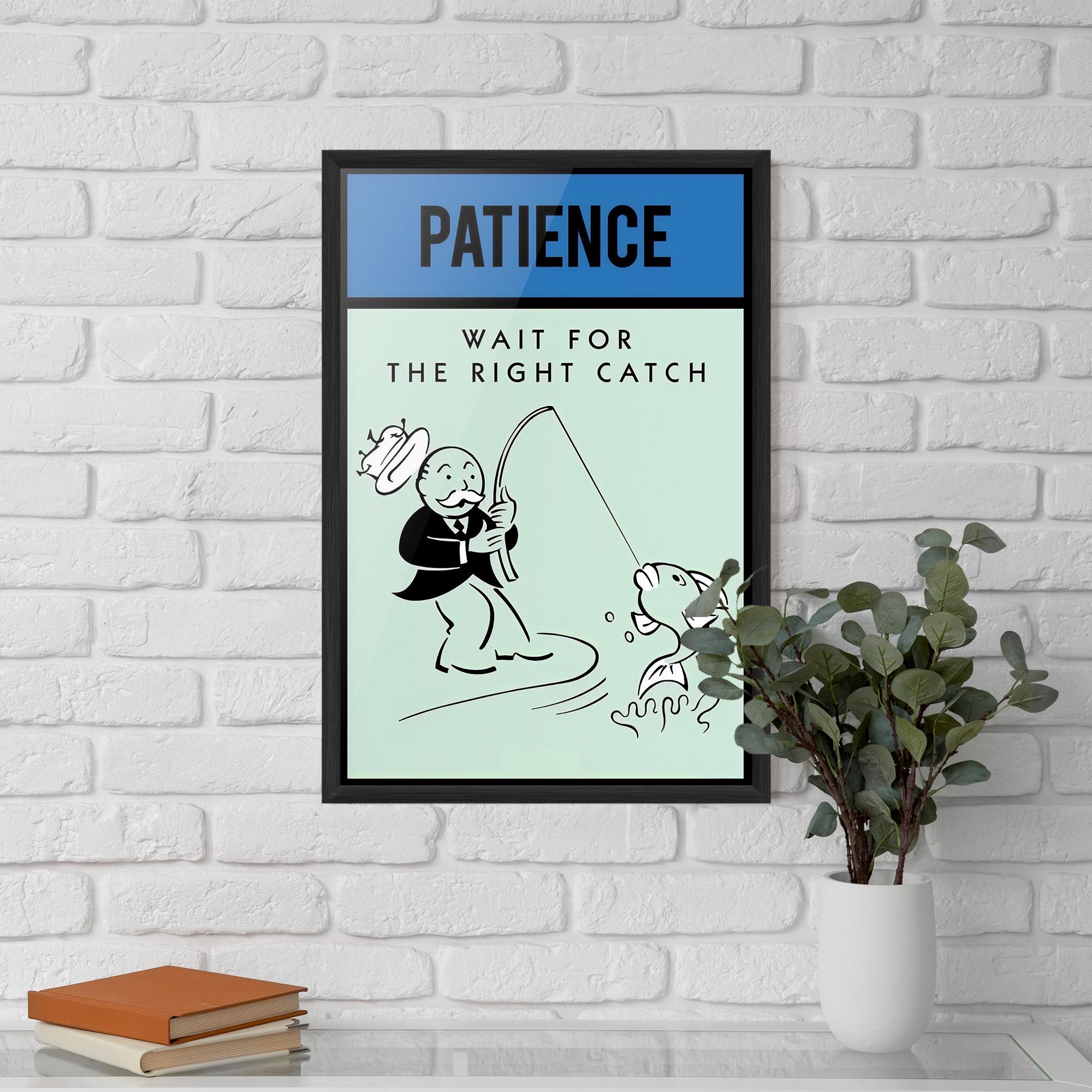 Рамкиран постер Patience mockup 5