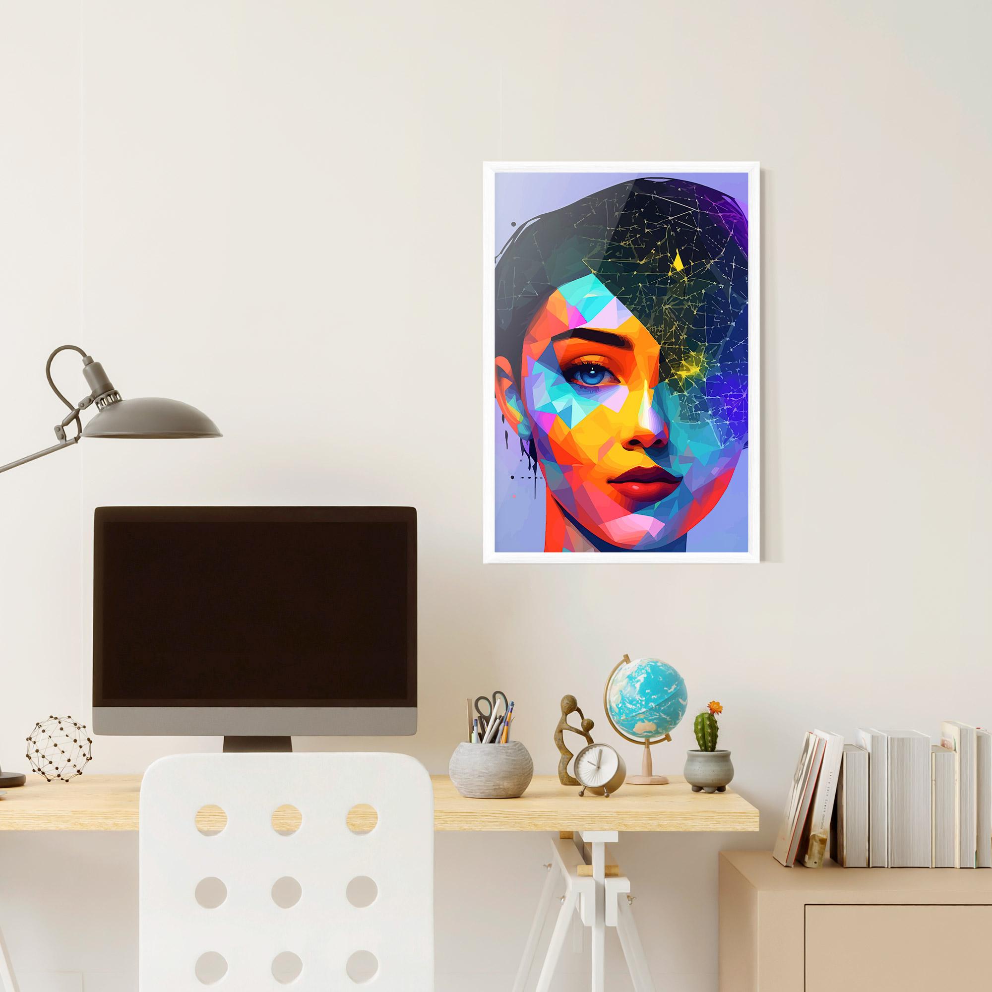 Рамкиран постер Internet Hyperrealism mockup 6