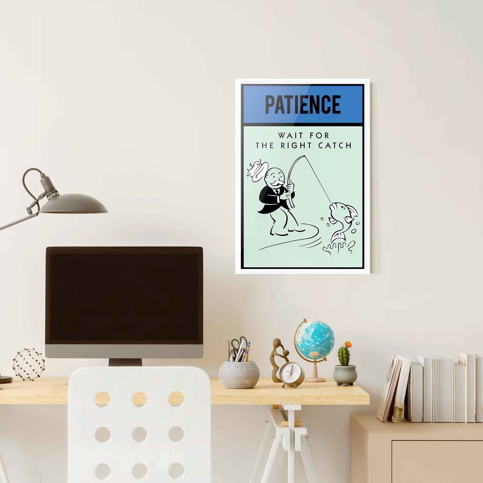 Рамкиран постер Patience mockup 6