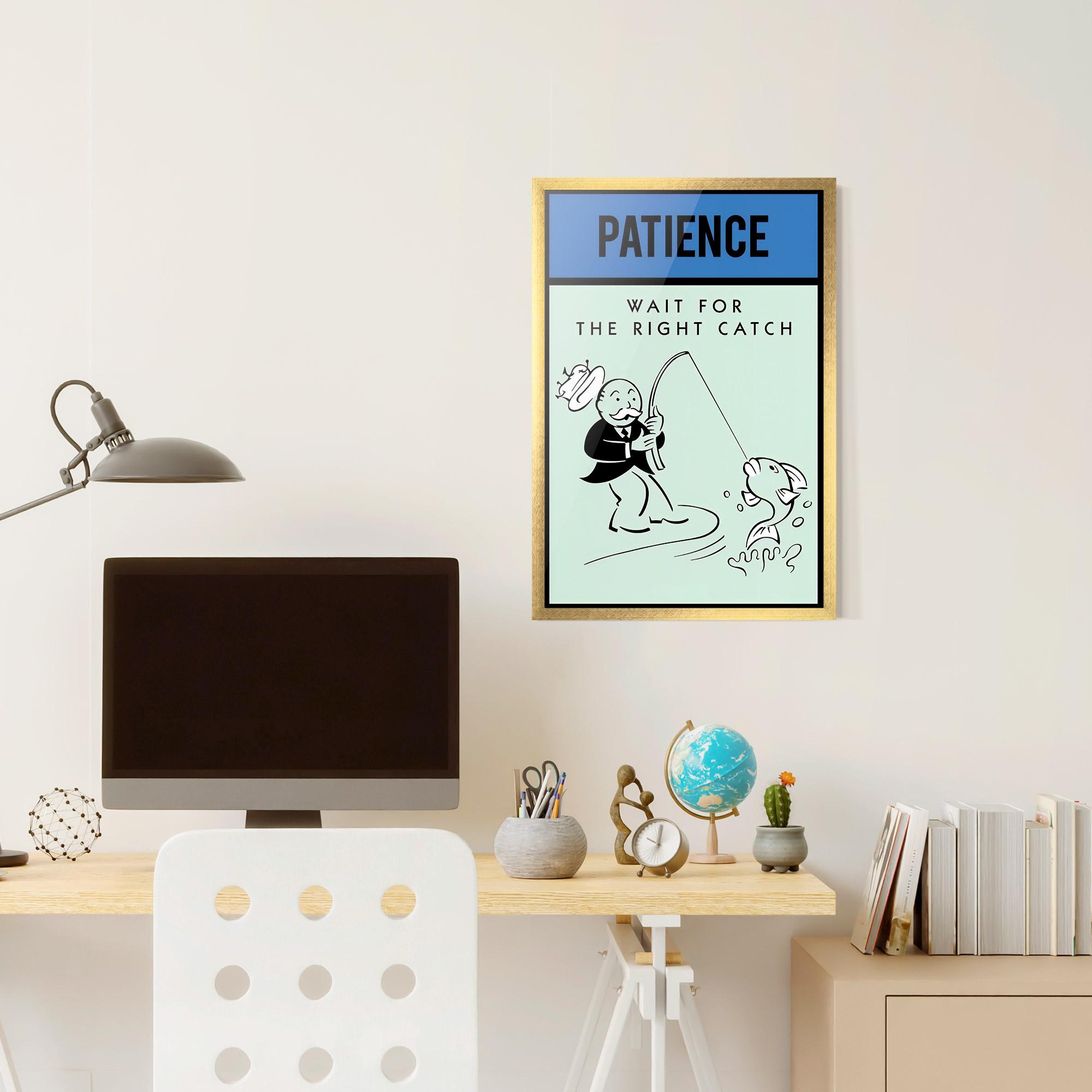 Рамкиран постер Patience mockup 6