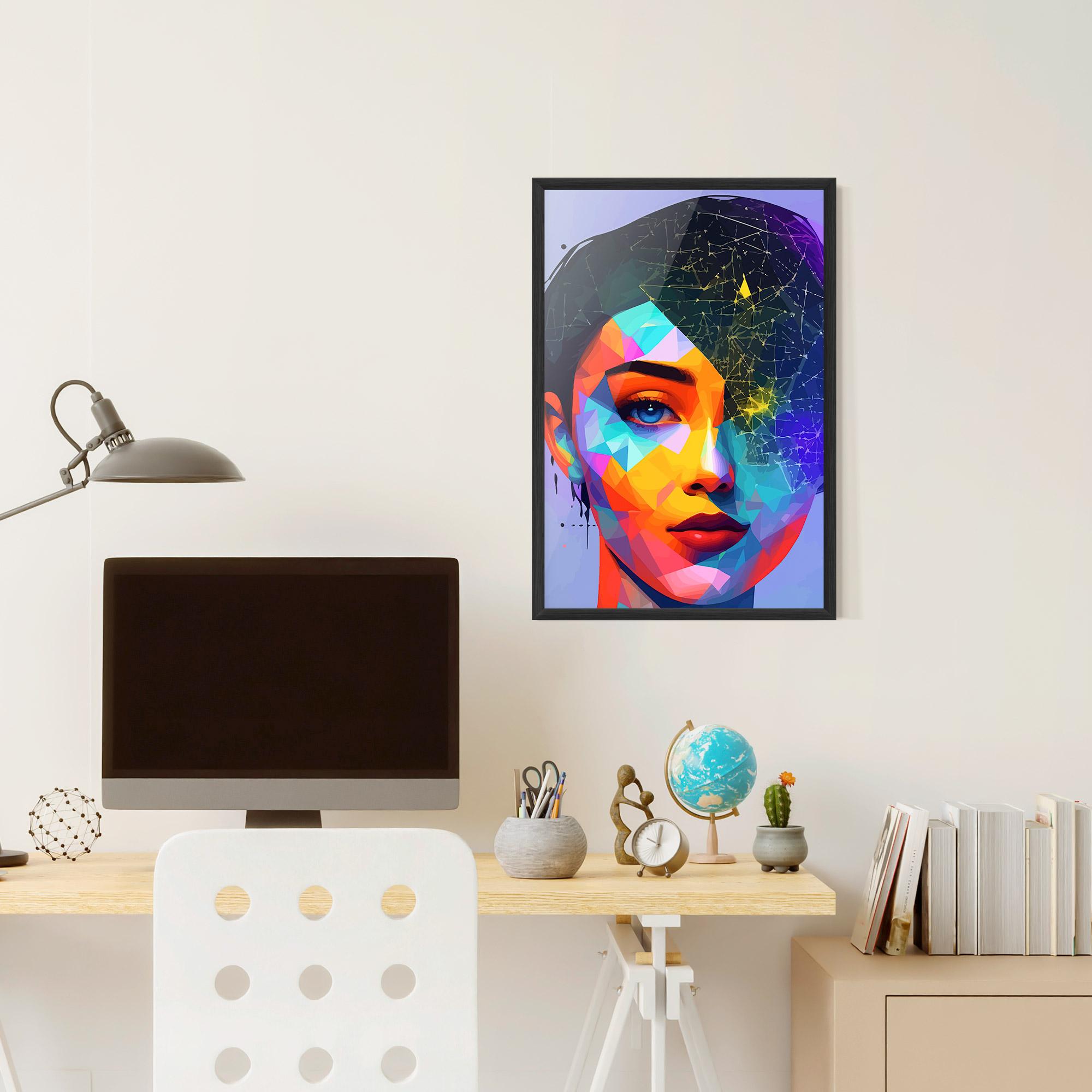 Рамкиран постер Internet Hyperrealism mockup 6