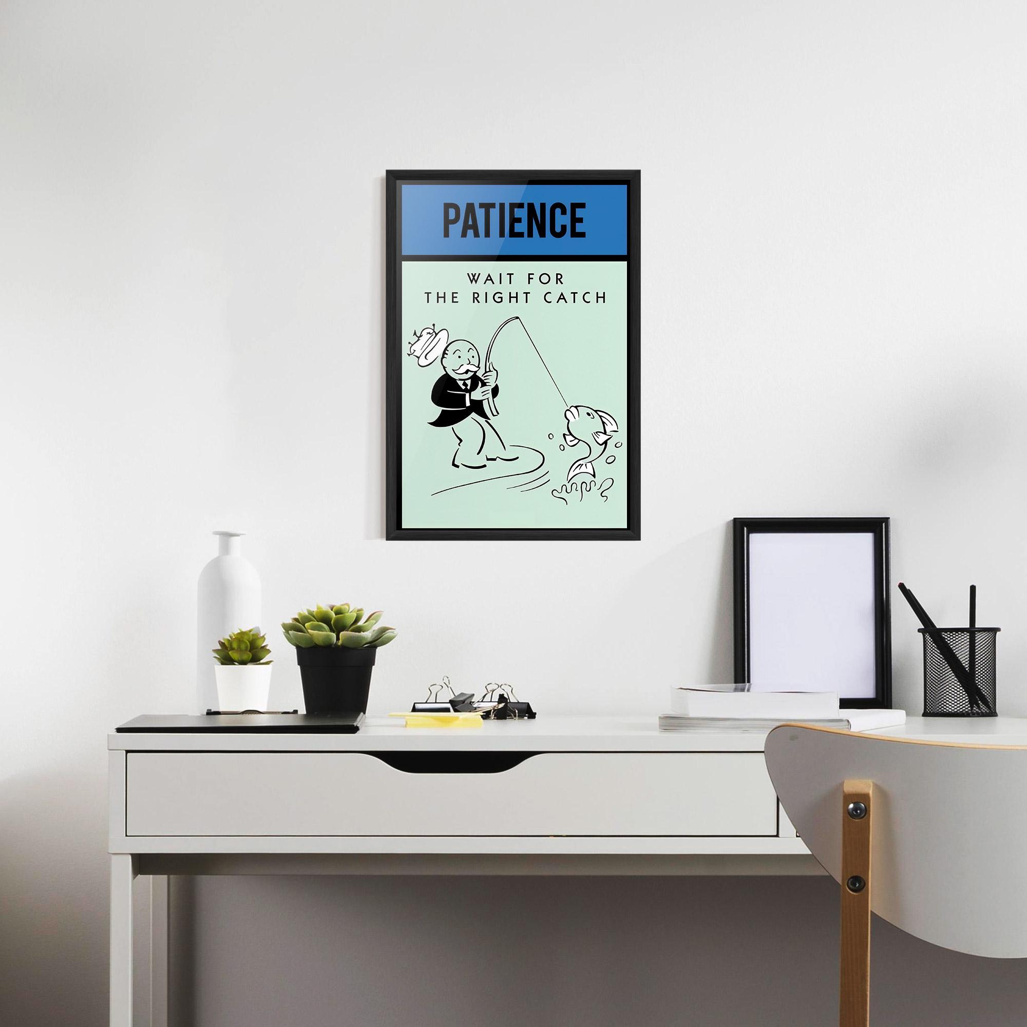 Рамкиран постер Patience mockup 7