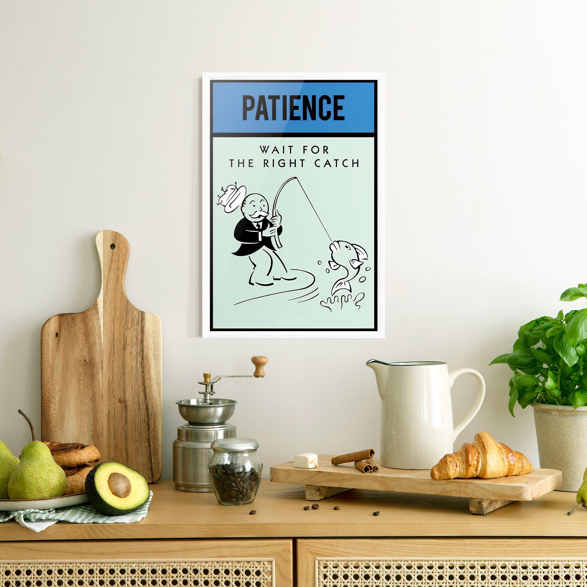 Рамкиран постер Patience mockup 8