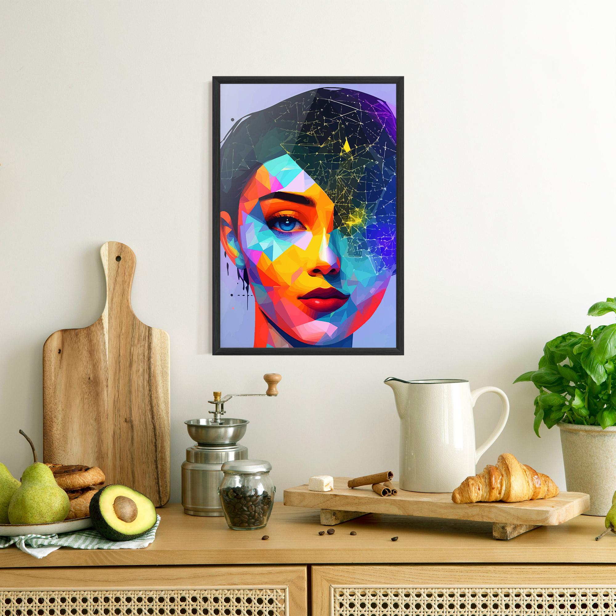 Рамкиран постер Internet Hyperrealism mockup 8