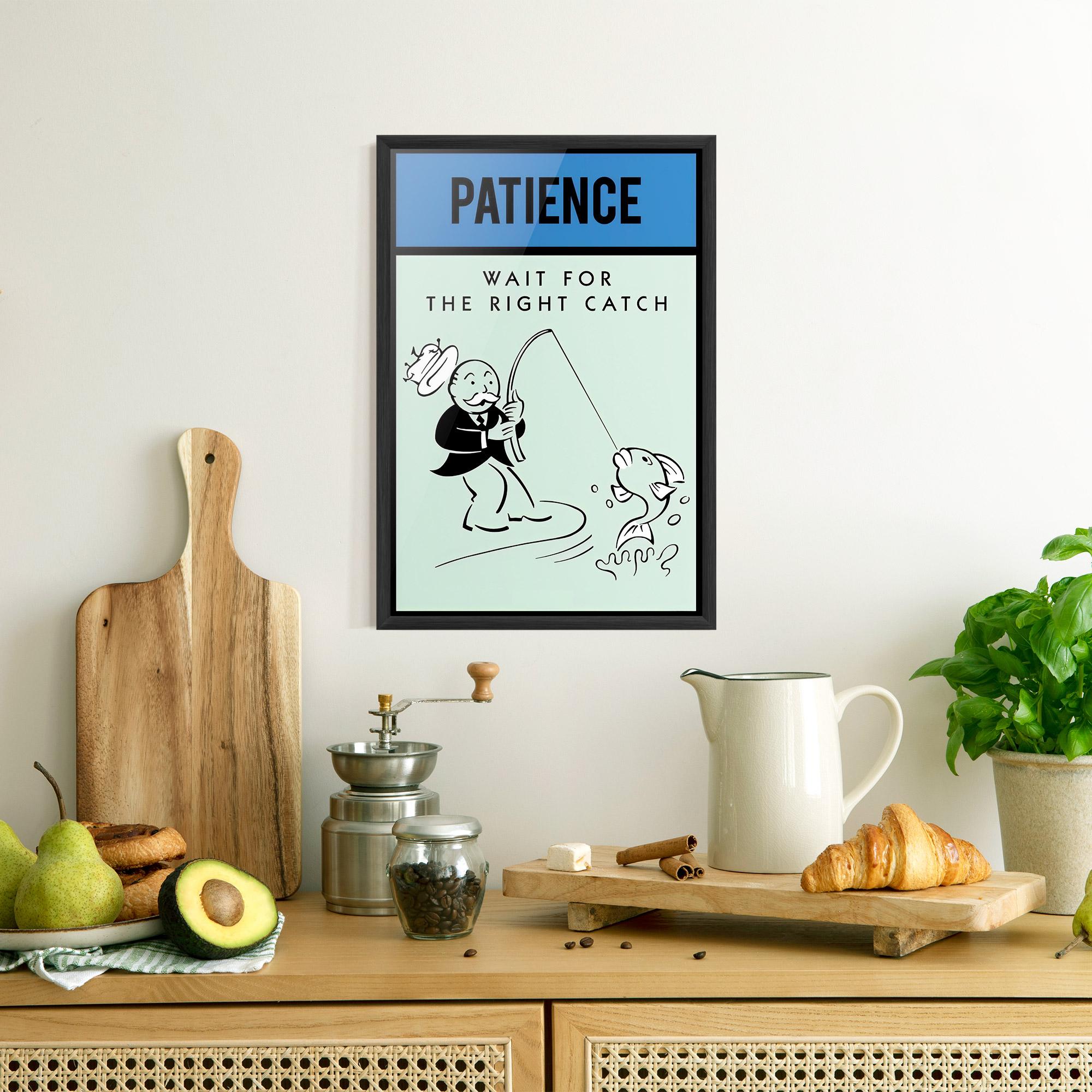 Рамкиран постер Patience mockup 8