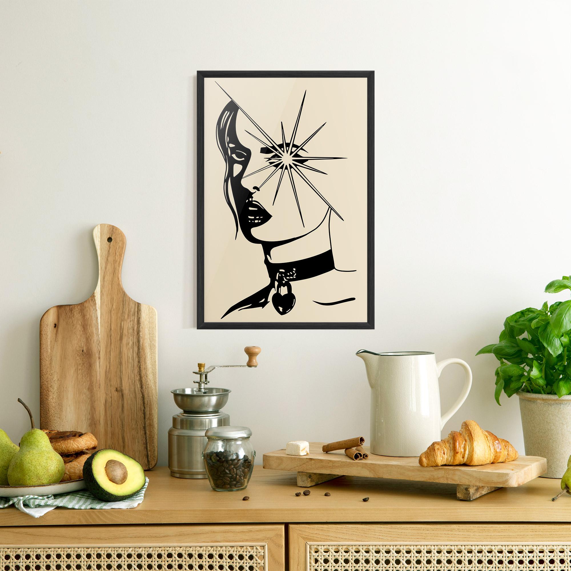 Рамкиран постер Woman Vision Star mockup 8