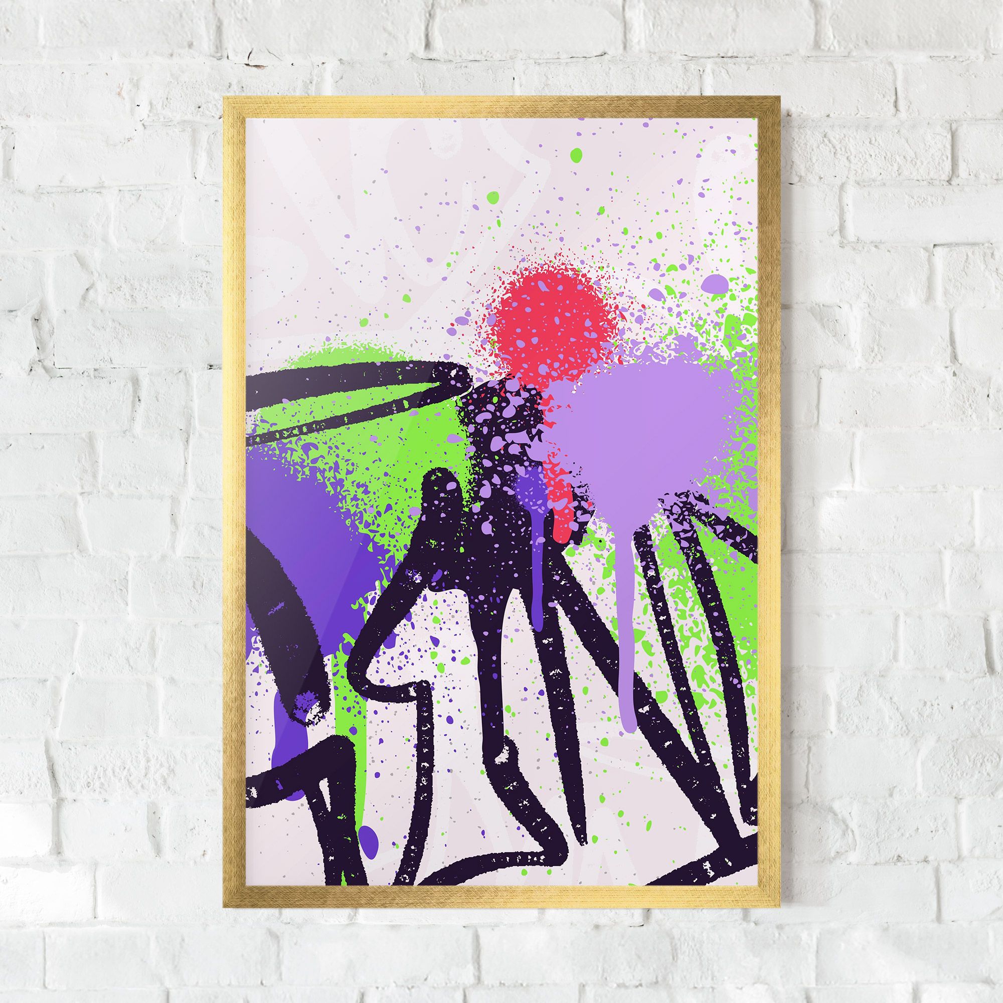 Green Purple Graffiti mockup 0