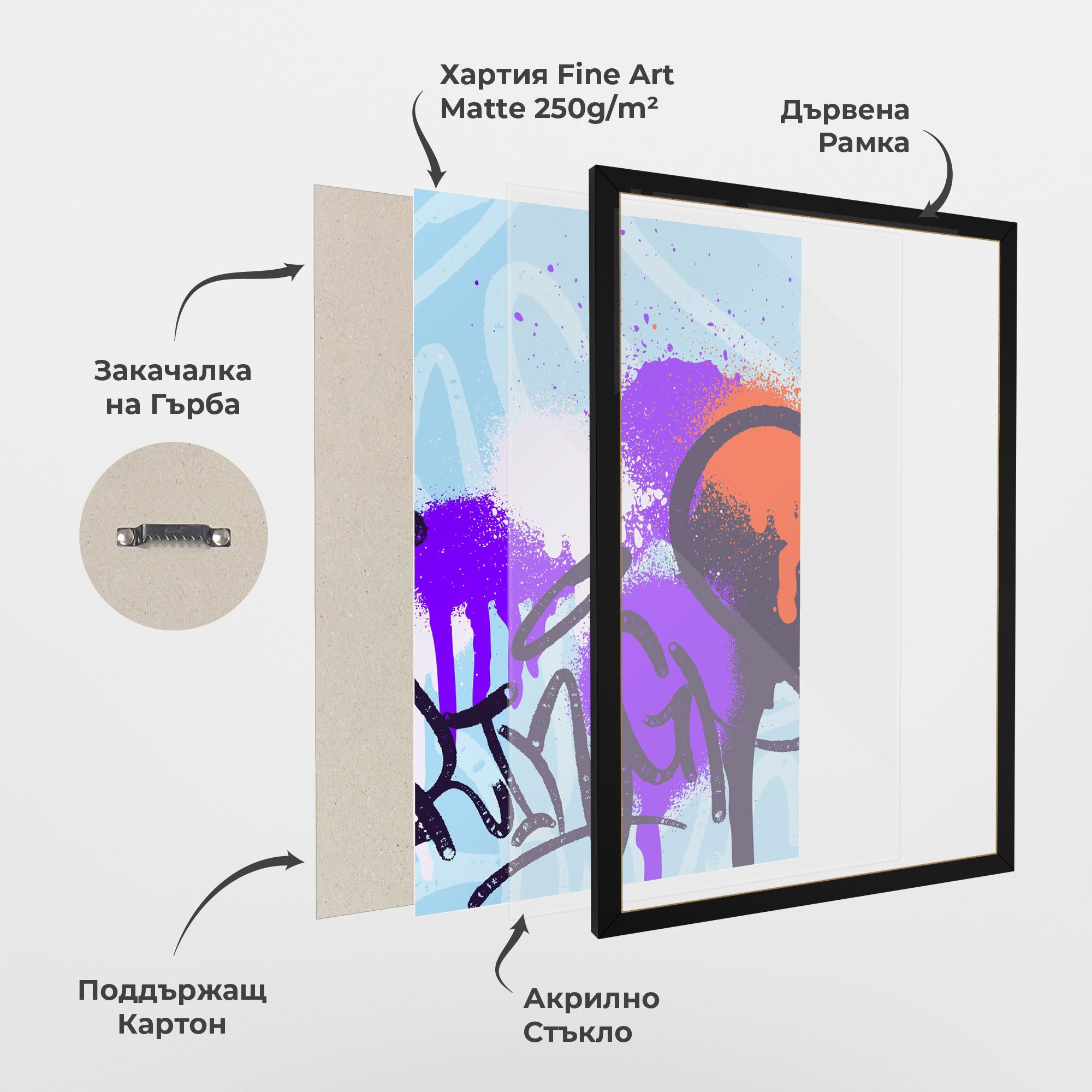 Blue Purple Graffiti mockup 1