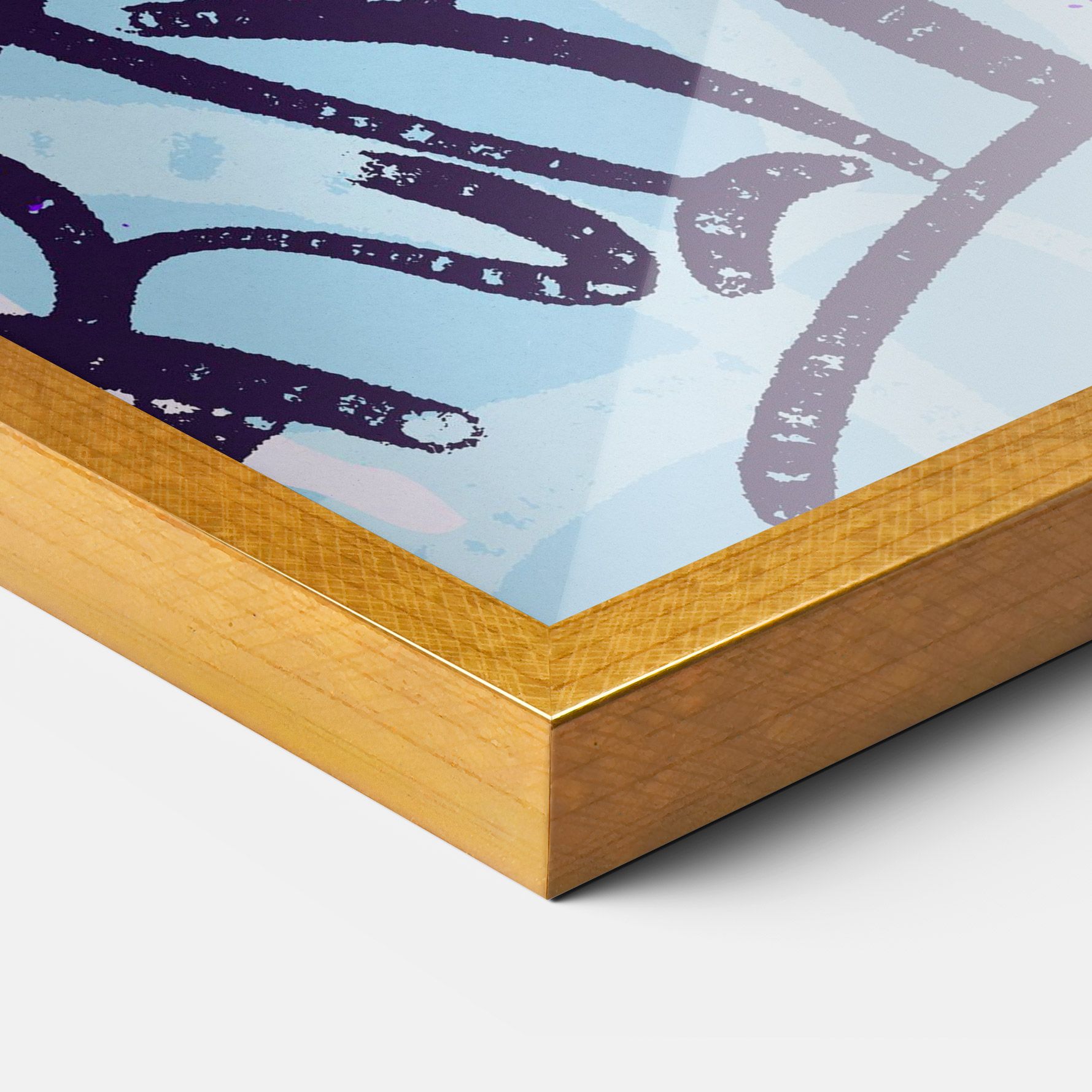 Blue Purple Graffiti mockup 3