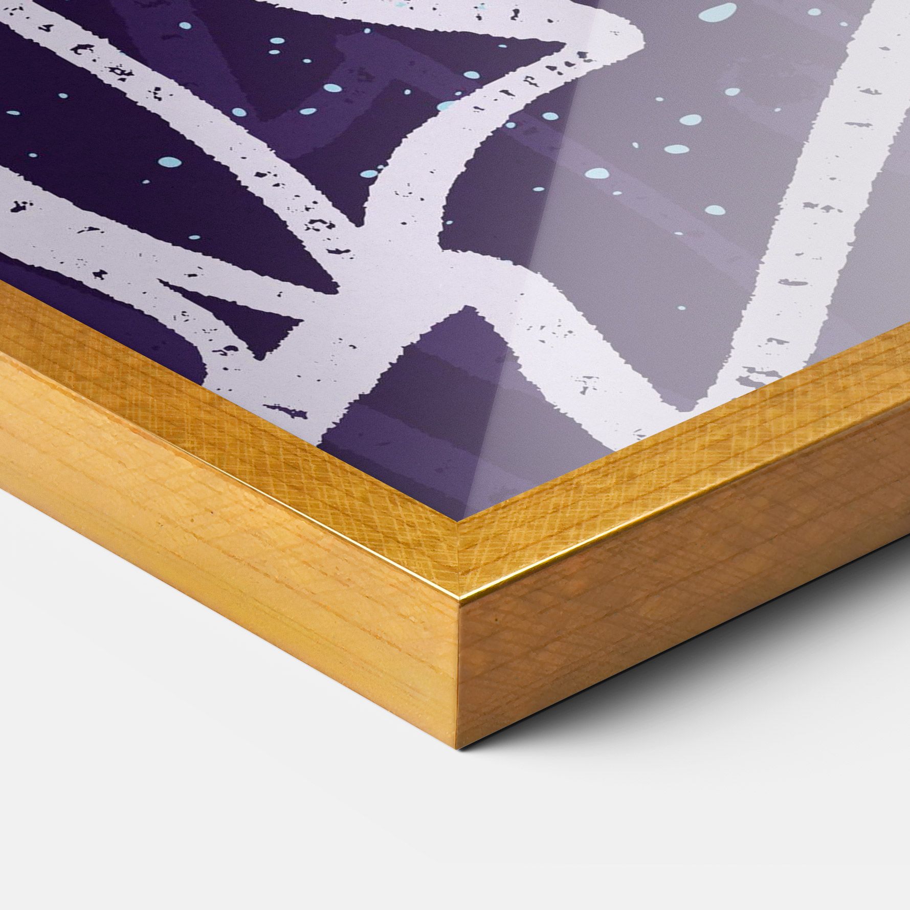 Purple Blue Graffiti mockup 3