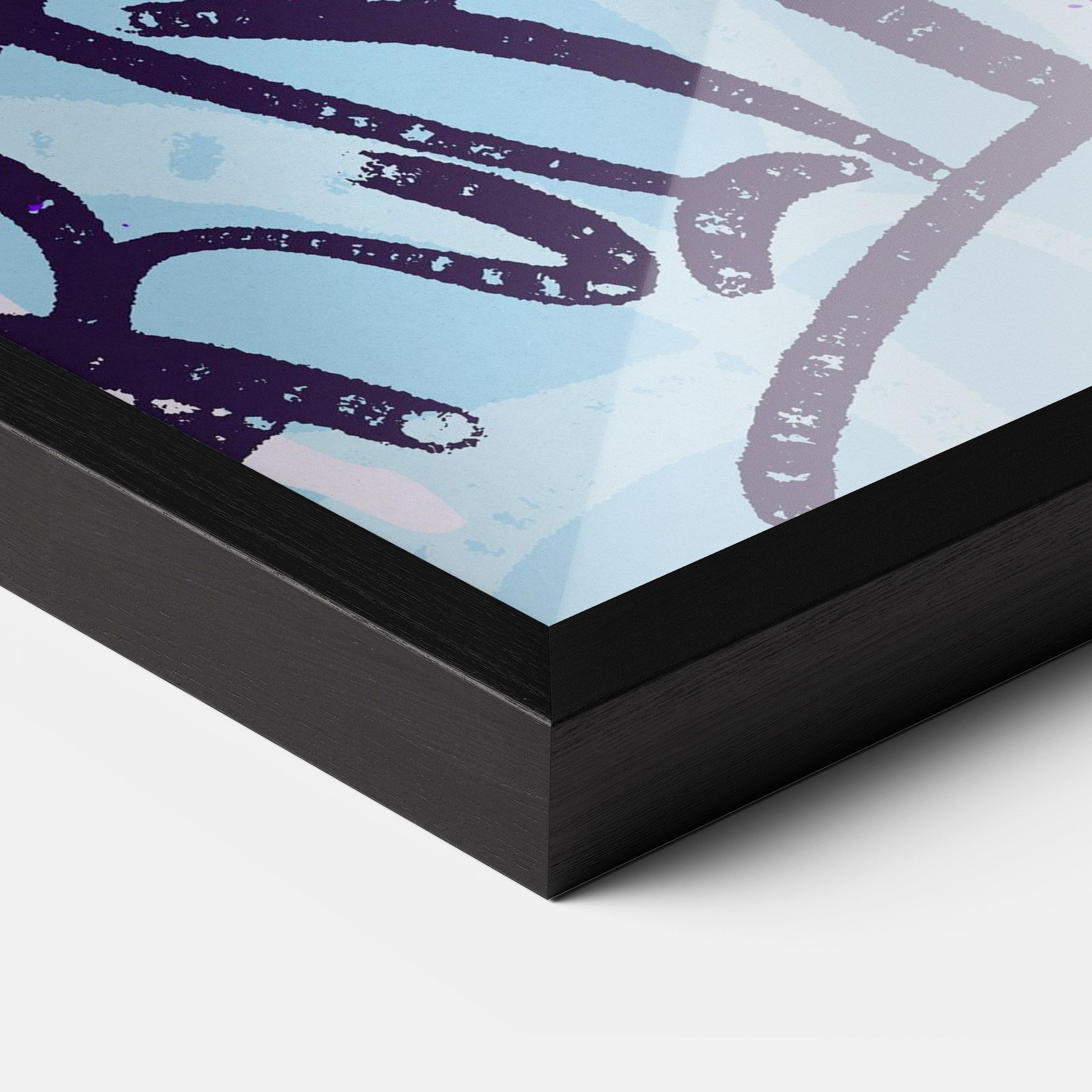 Blue Purple Graffiti mockup 3
