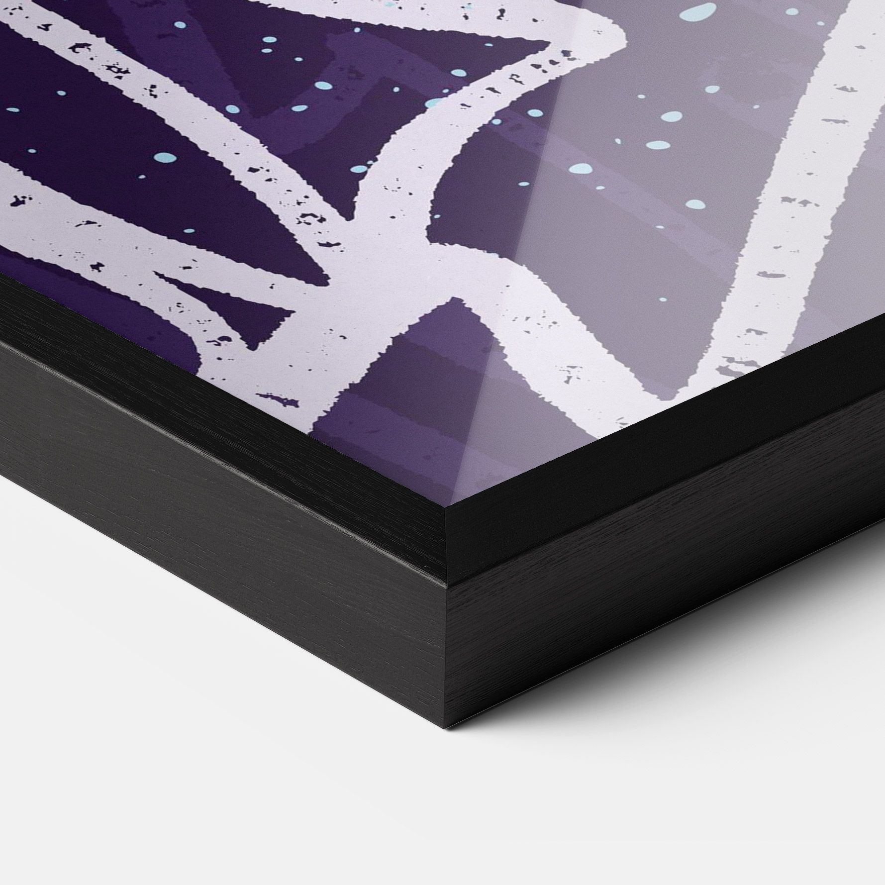 Purple Blue Graffiti mockup 3
