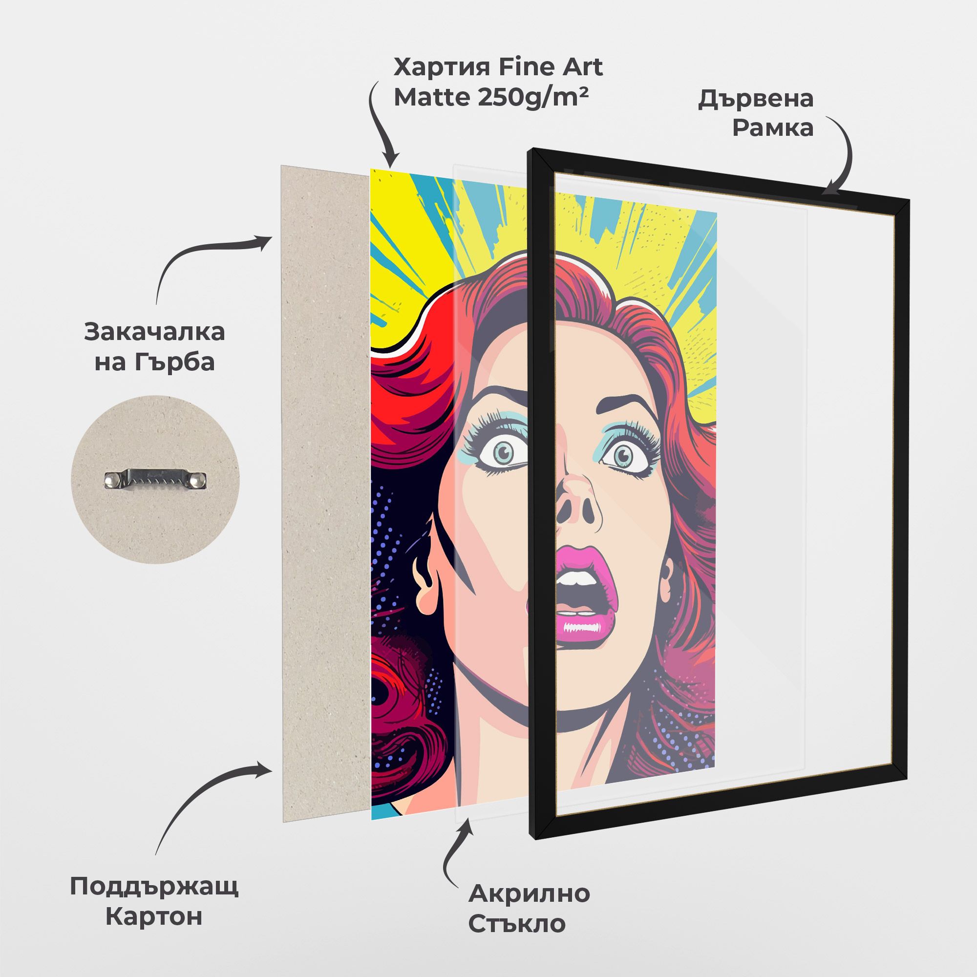 Pop Scared Woman mockup 1