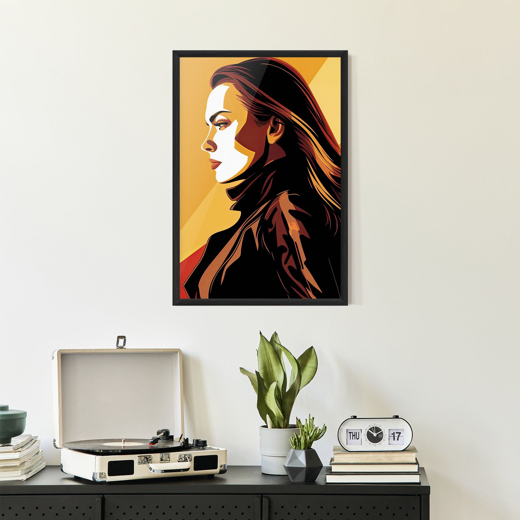 Graphical Pop Girl mockup 2