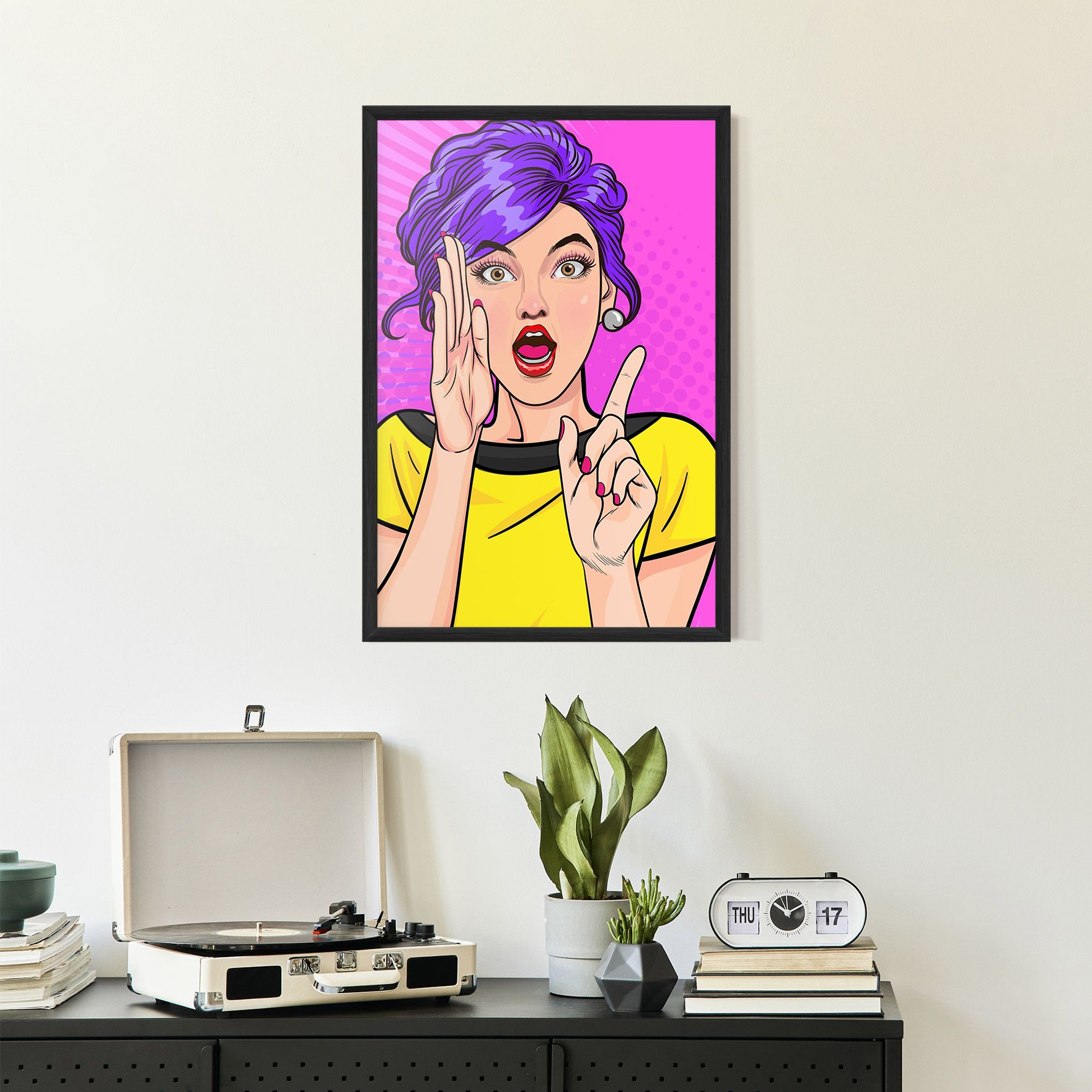 Surprised Pop Woman mockup 2