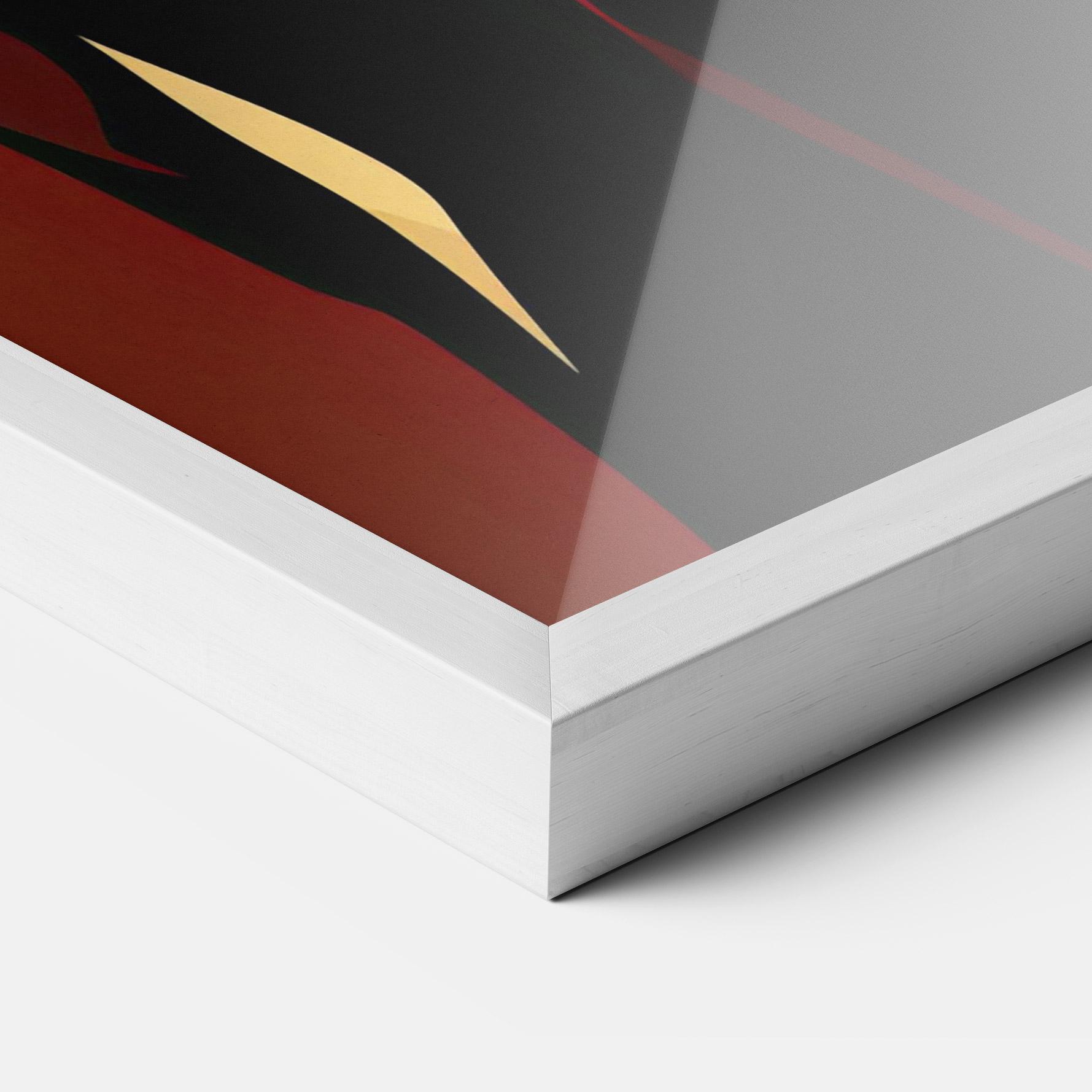 Рамкиран постер Pop Graphical Woman mockup 3