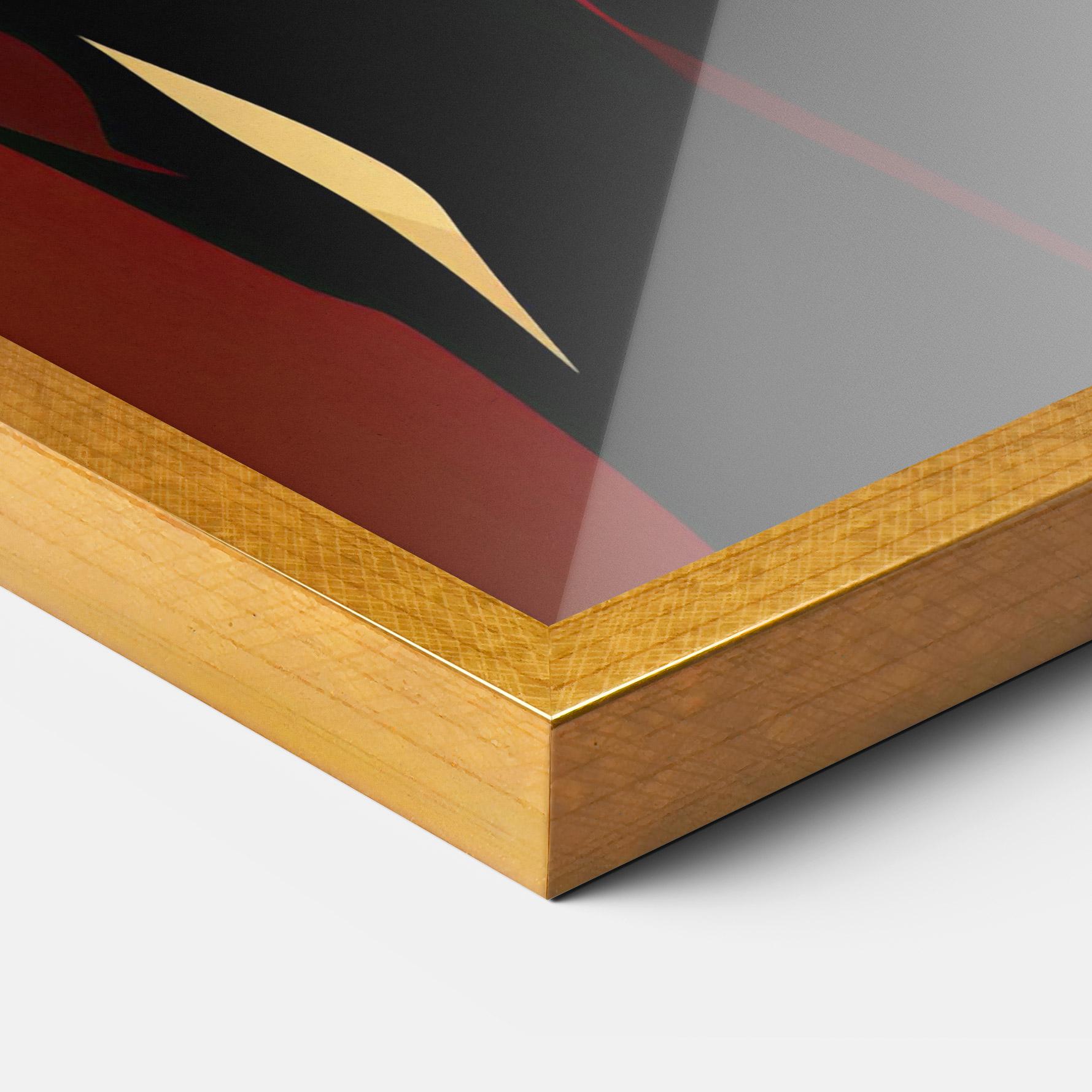 Рамкиран постер Pop Graphical Woman mockup 3