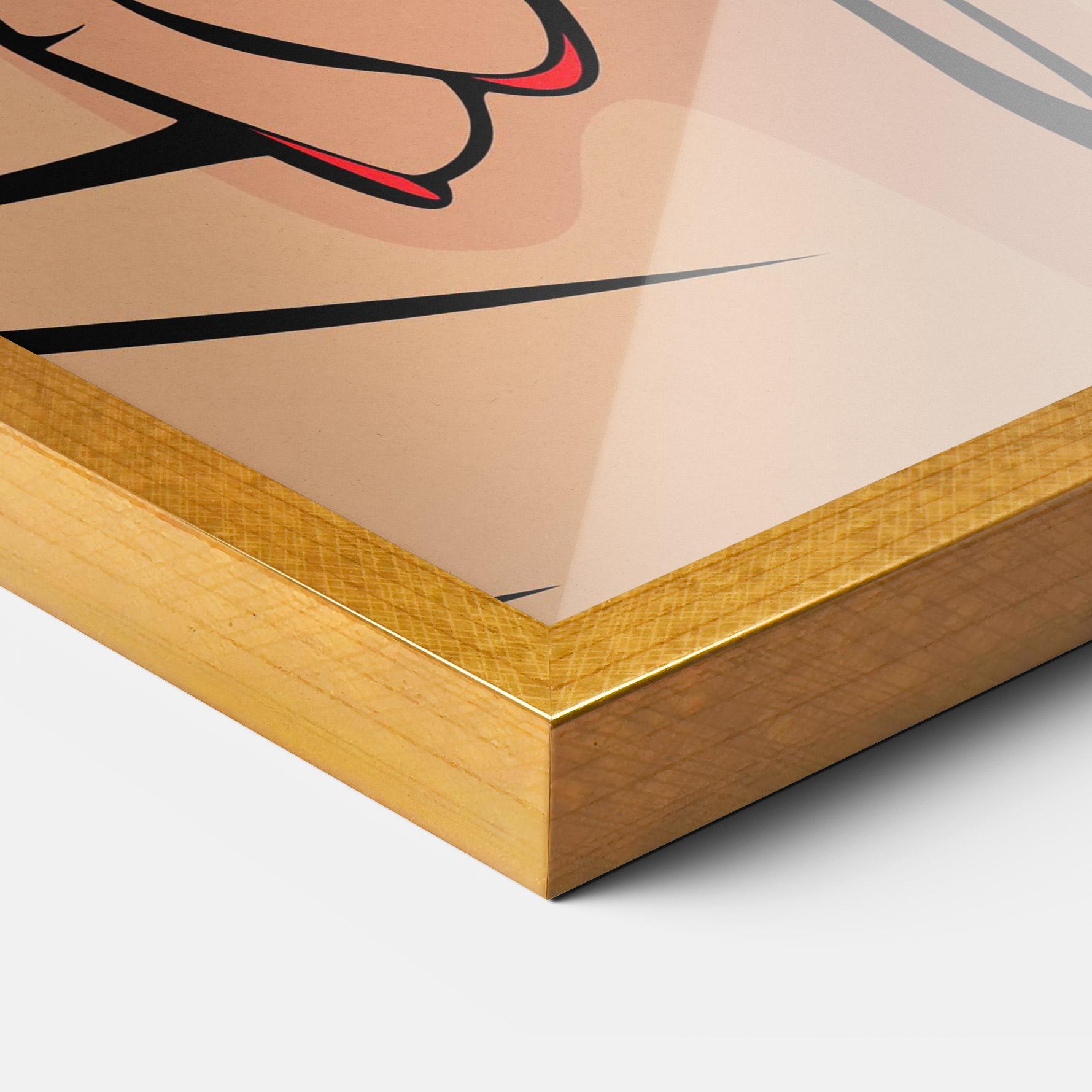 Рамкиран постер Sush Pop Art mockup 3