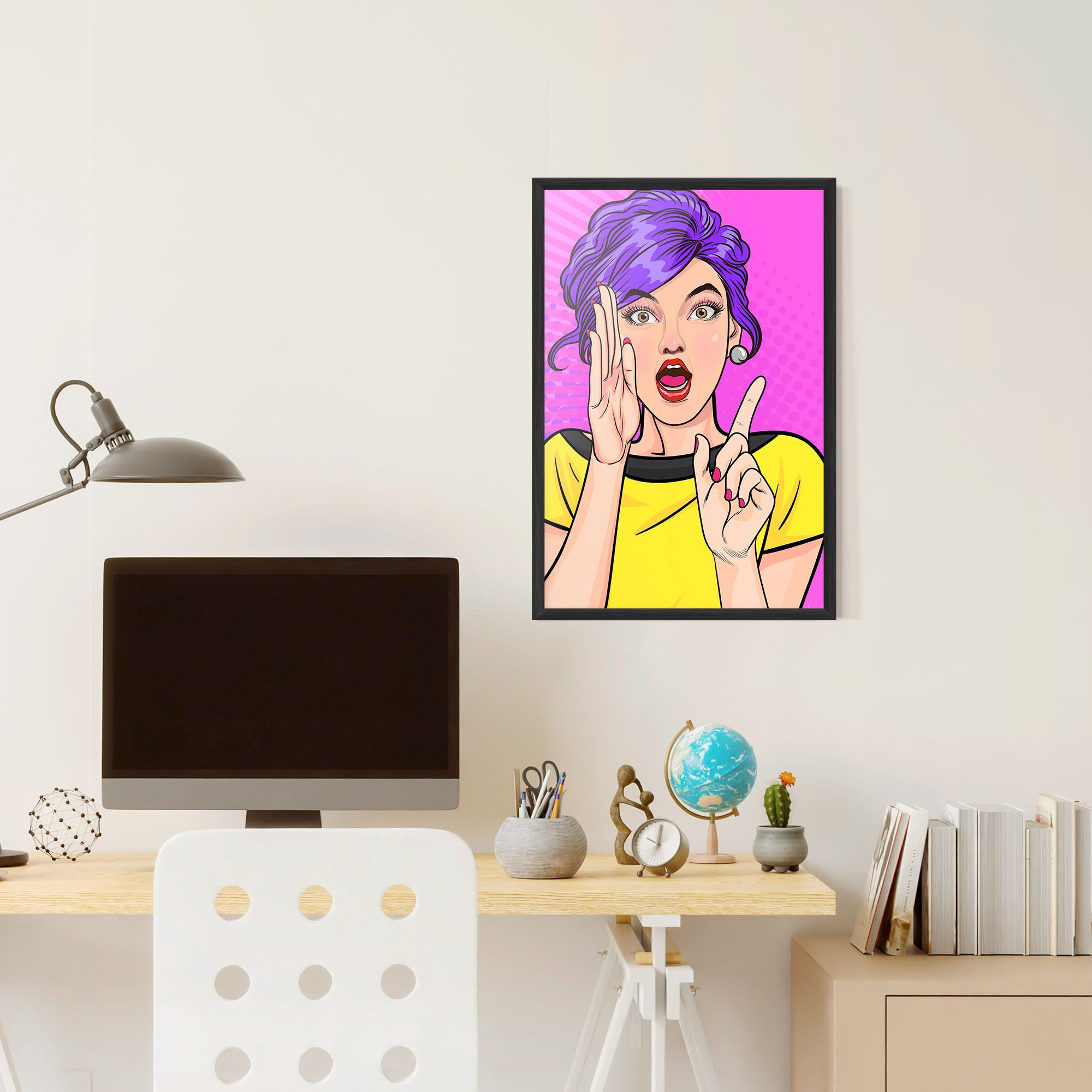 Surprised Pop Woman mockup 6