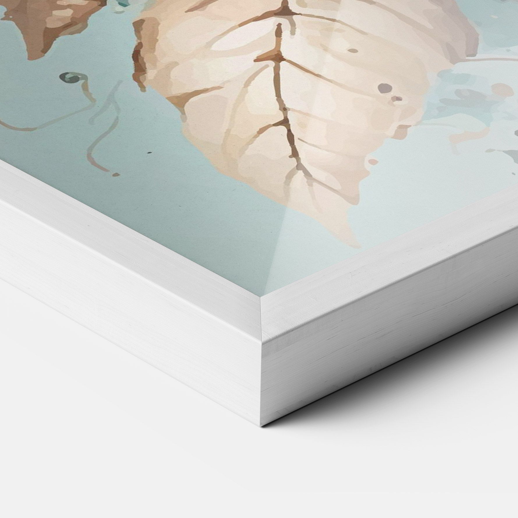 Flower Green Watercolor mockup 3