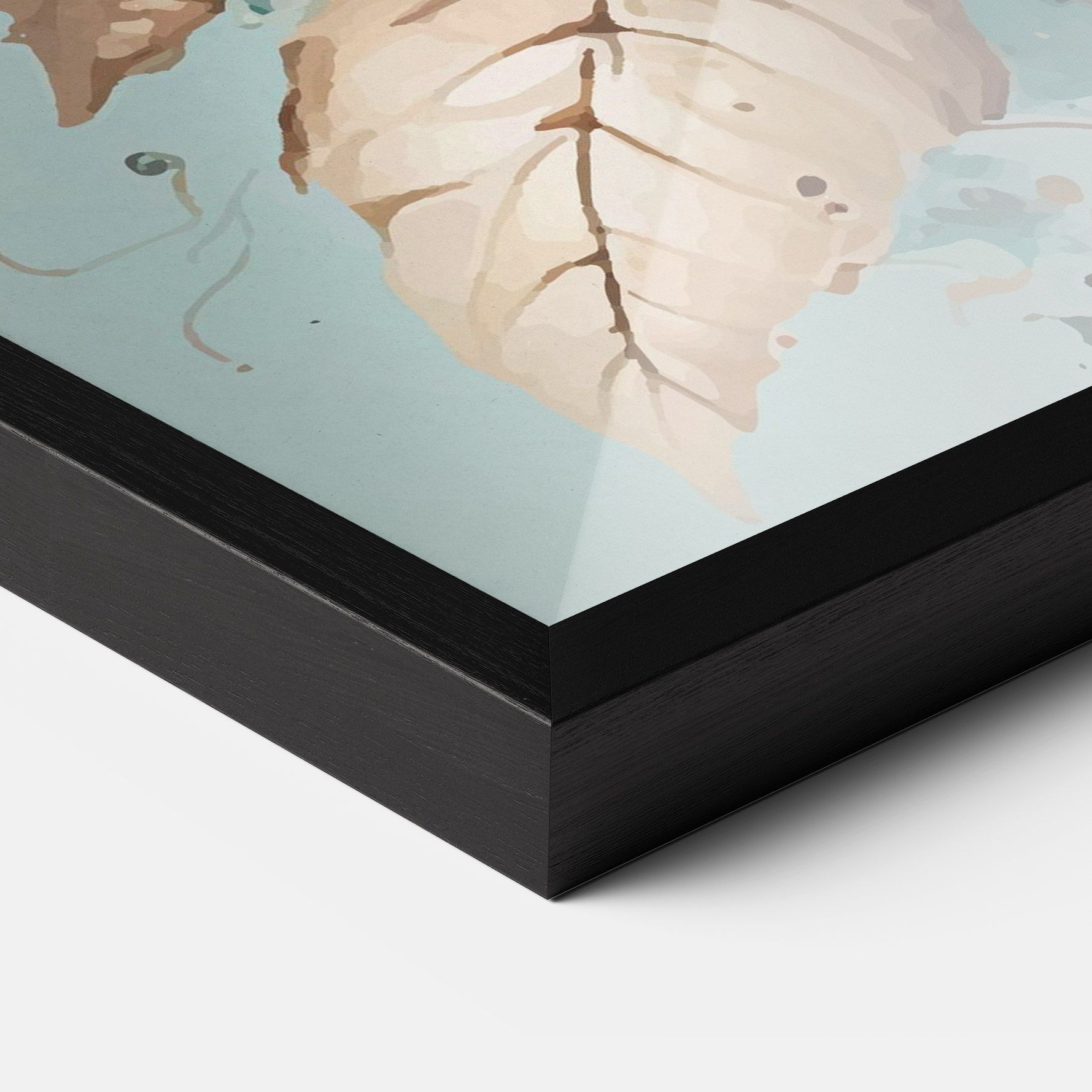 Flower Green Watercolor mockup 3