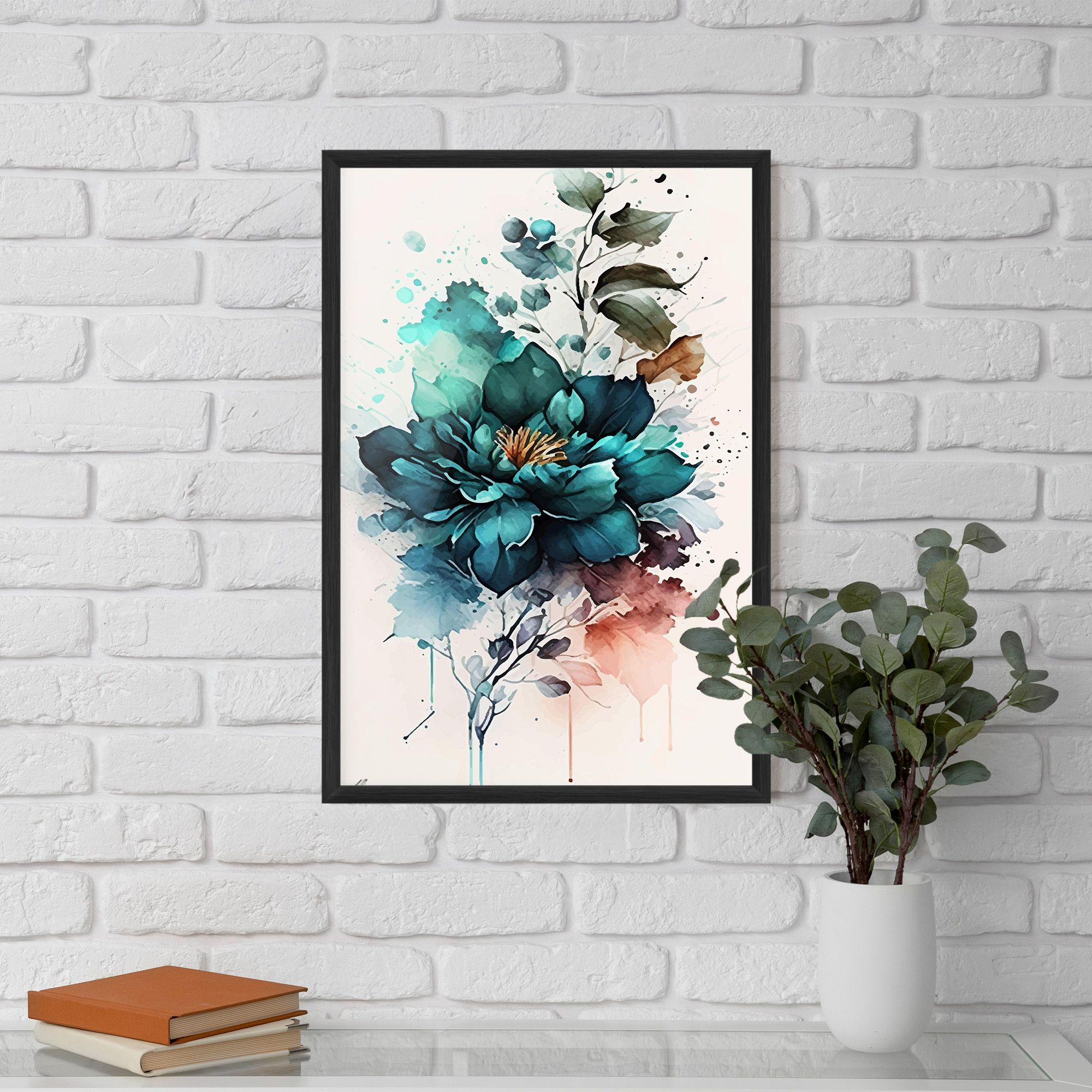 Flower Watercolor mockup 5