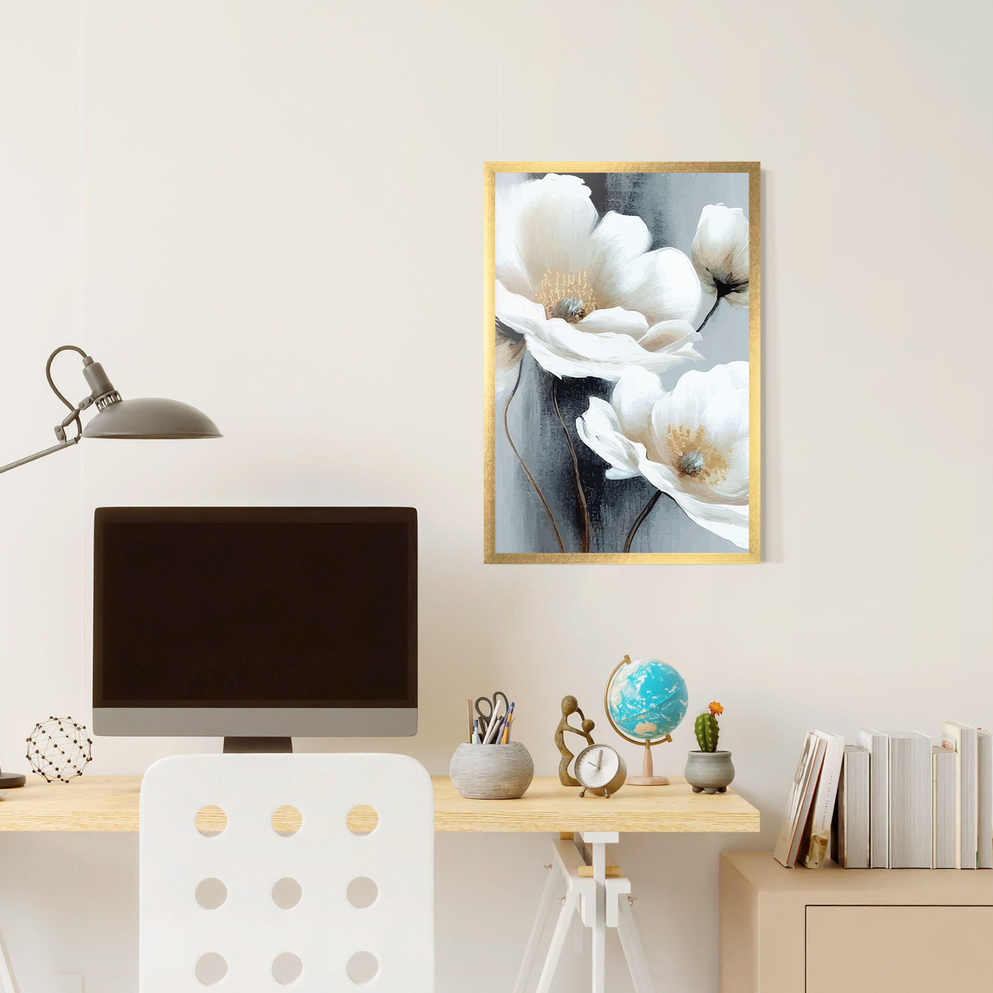 Paint Texture Flower mockup 6