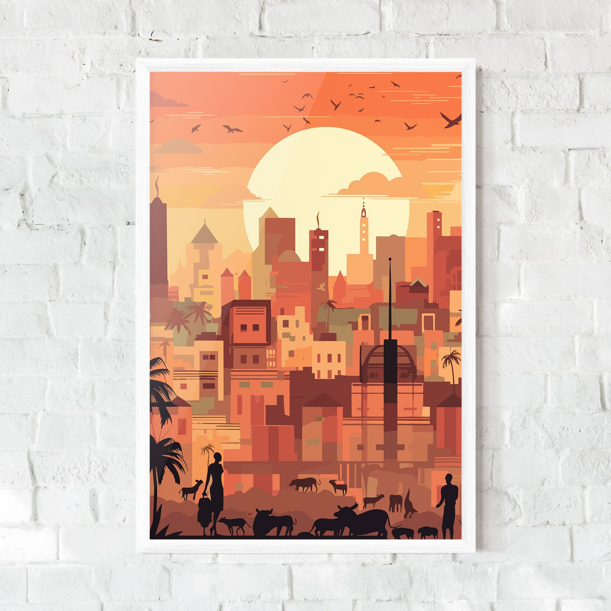 Africa City Sunset mockup 0