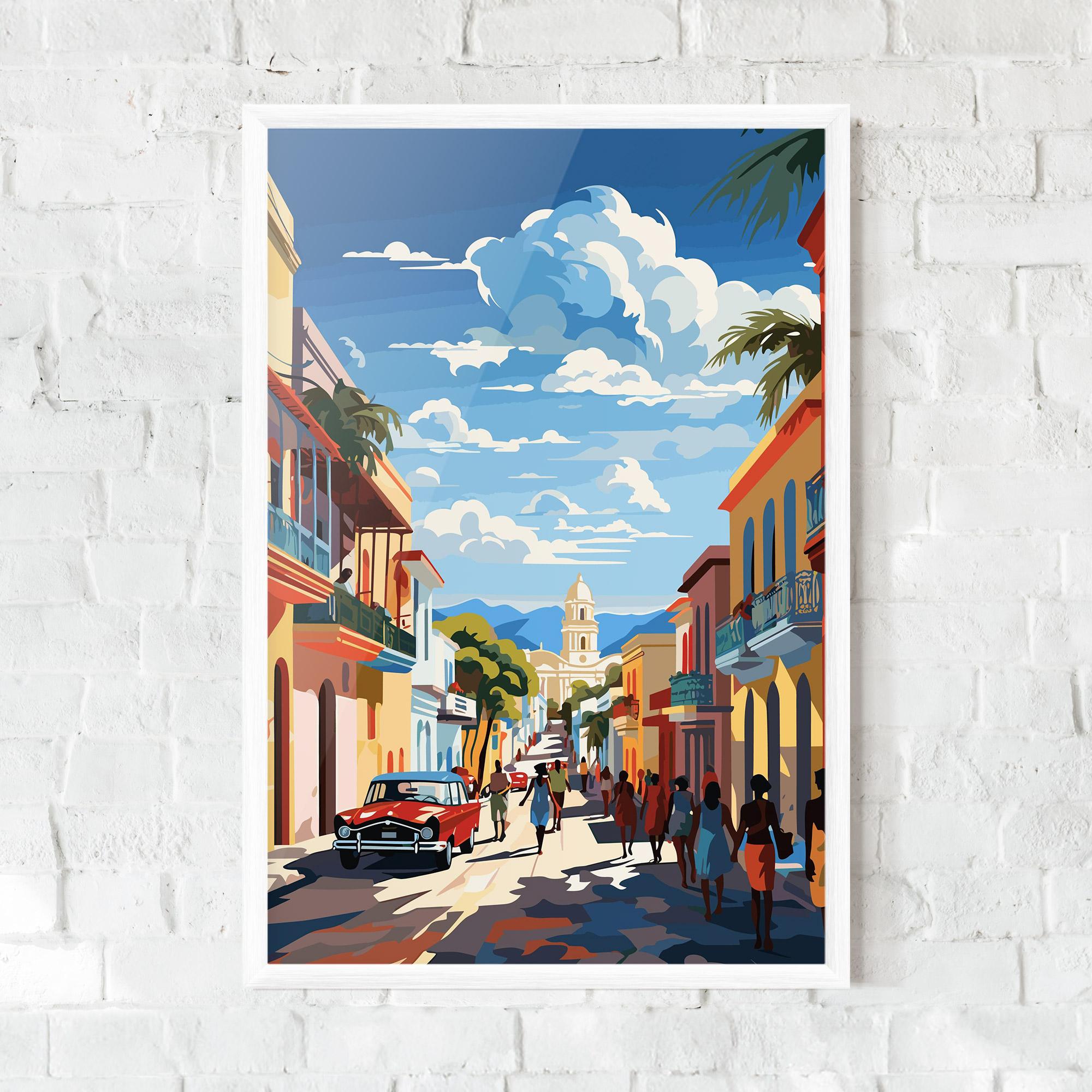 Рамкиран постер African Street mockup 0