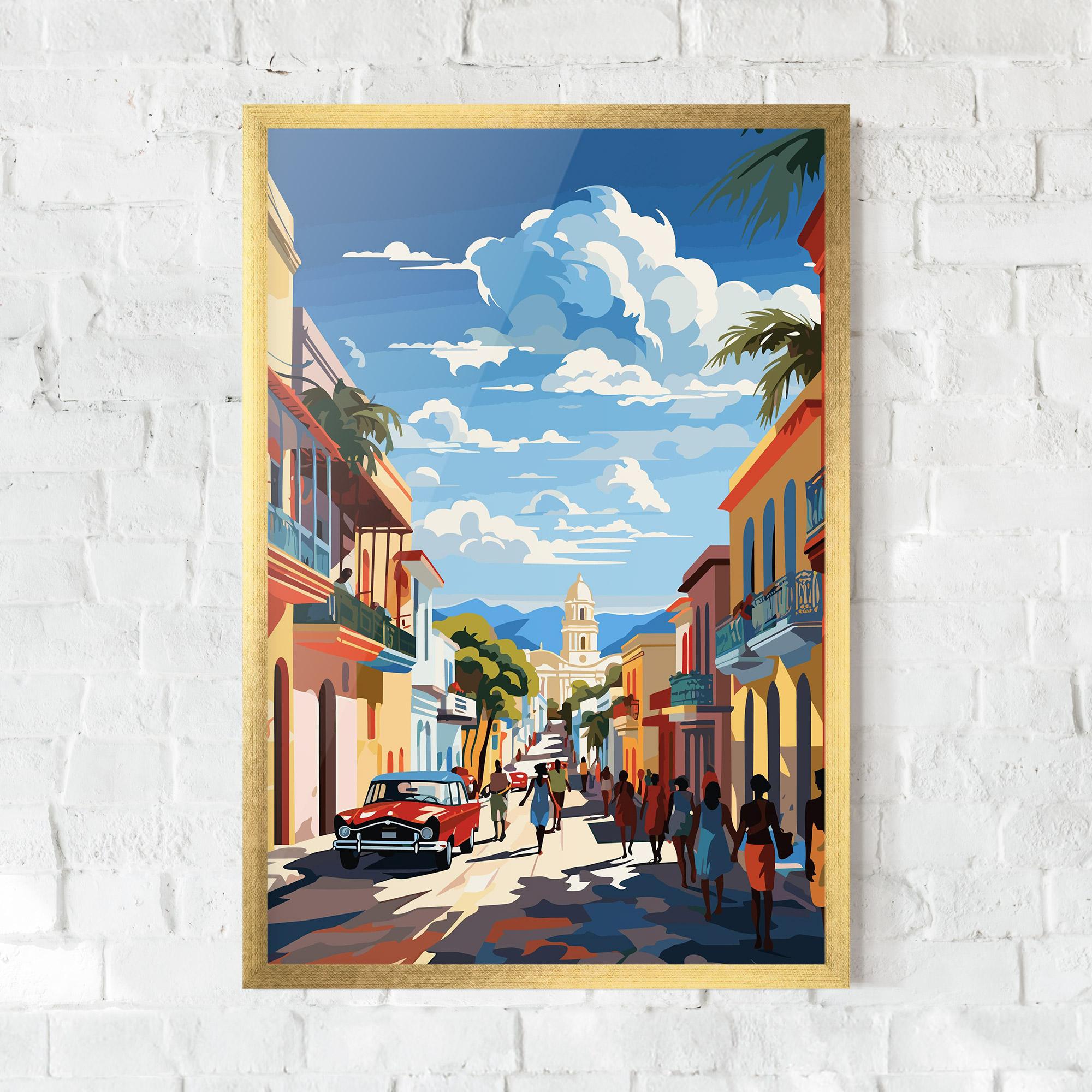 Рамкиран постер African Street mockup 0