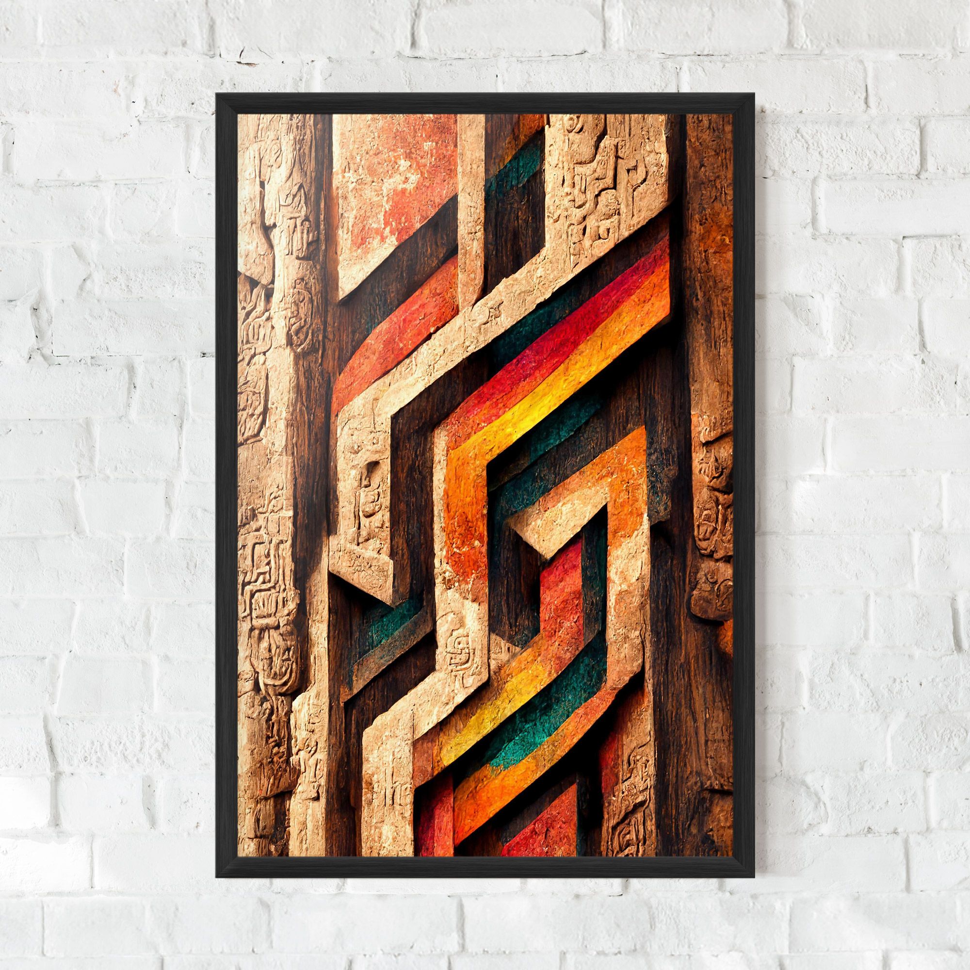 Mayan Style Wood mockup 0