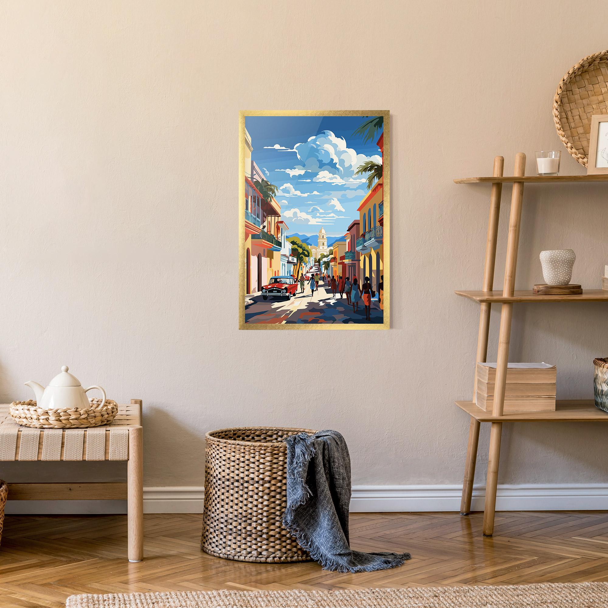 Рамкиран постер African Street mockup 9