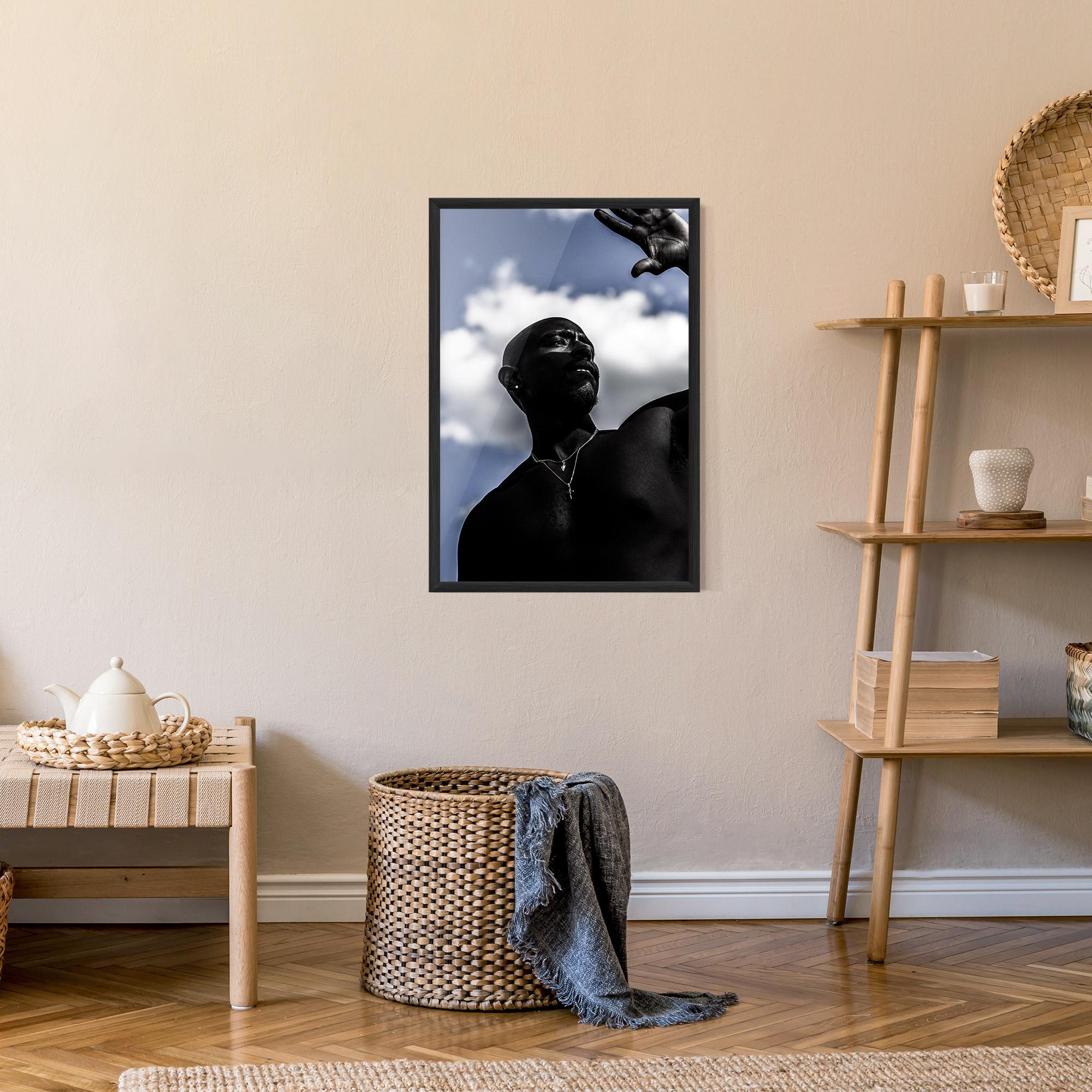 Рамкиран постер African Blue Sky mockup 9