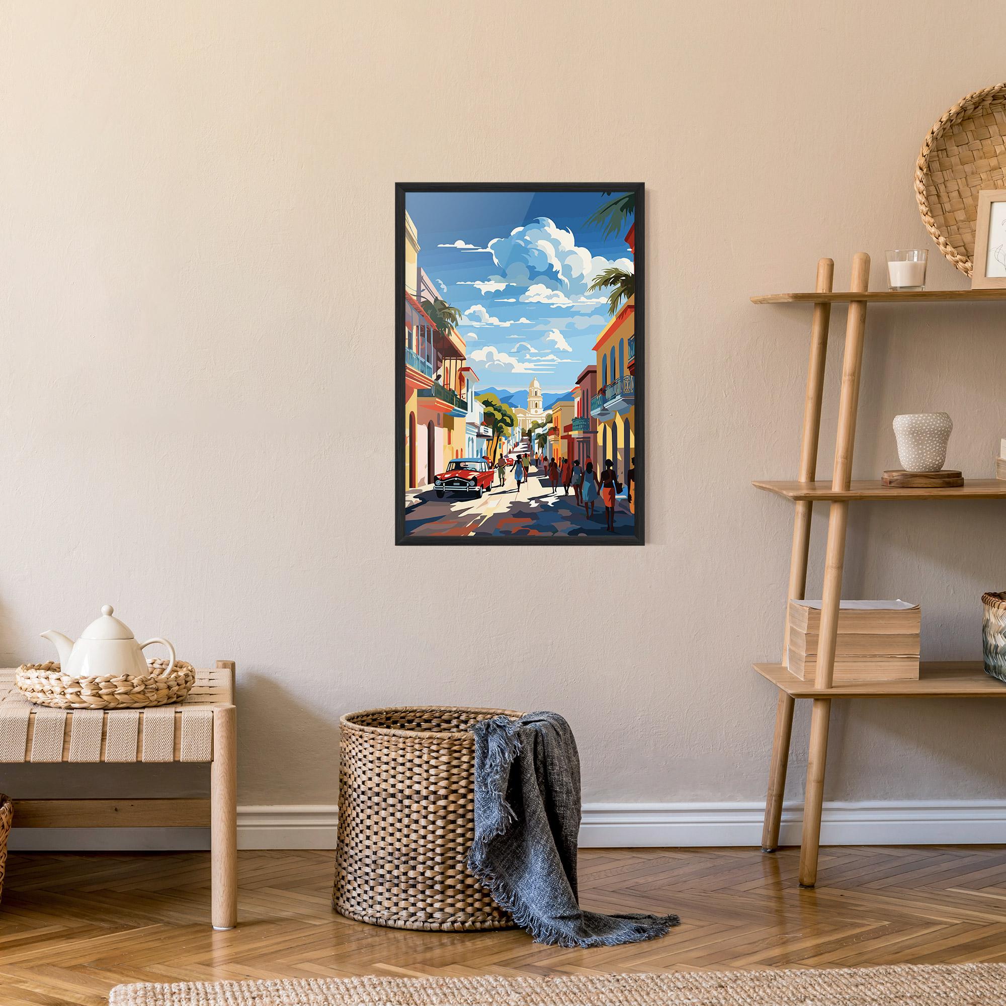 Рамкиран постер African Street mockup 9