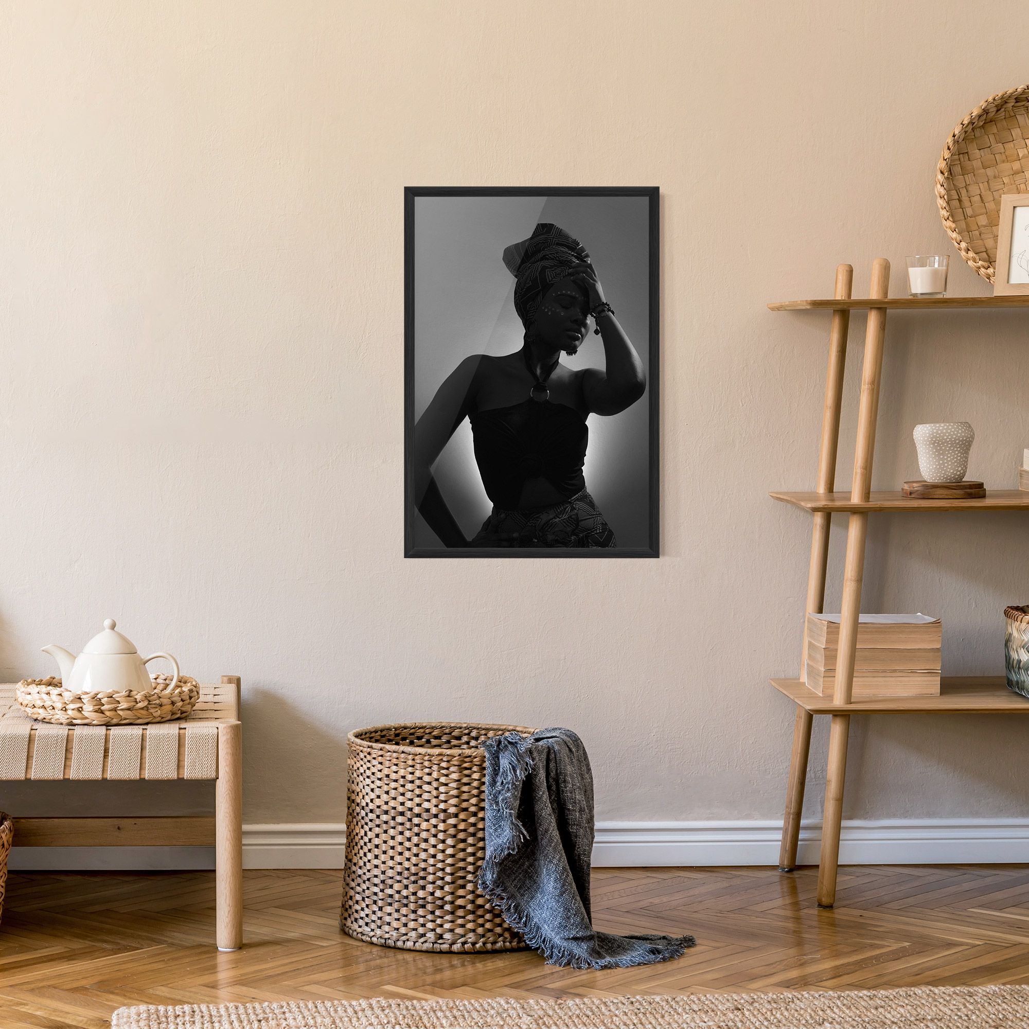 African Woman Shadow mockup 9