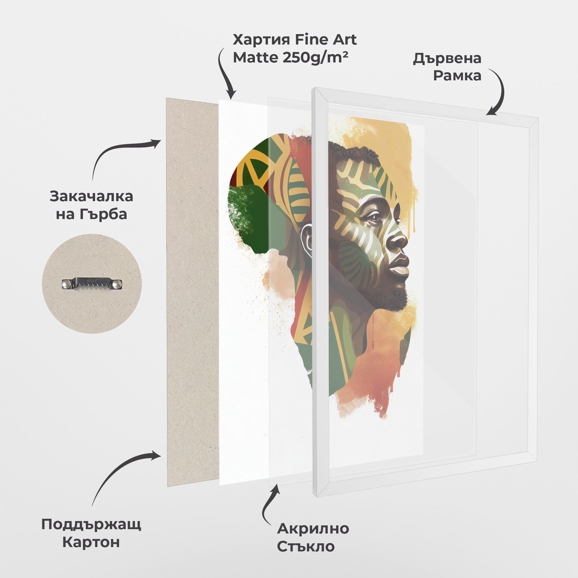 African People Illustration mockup 1