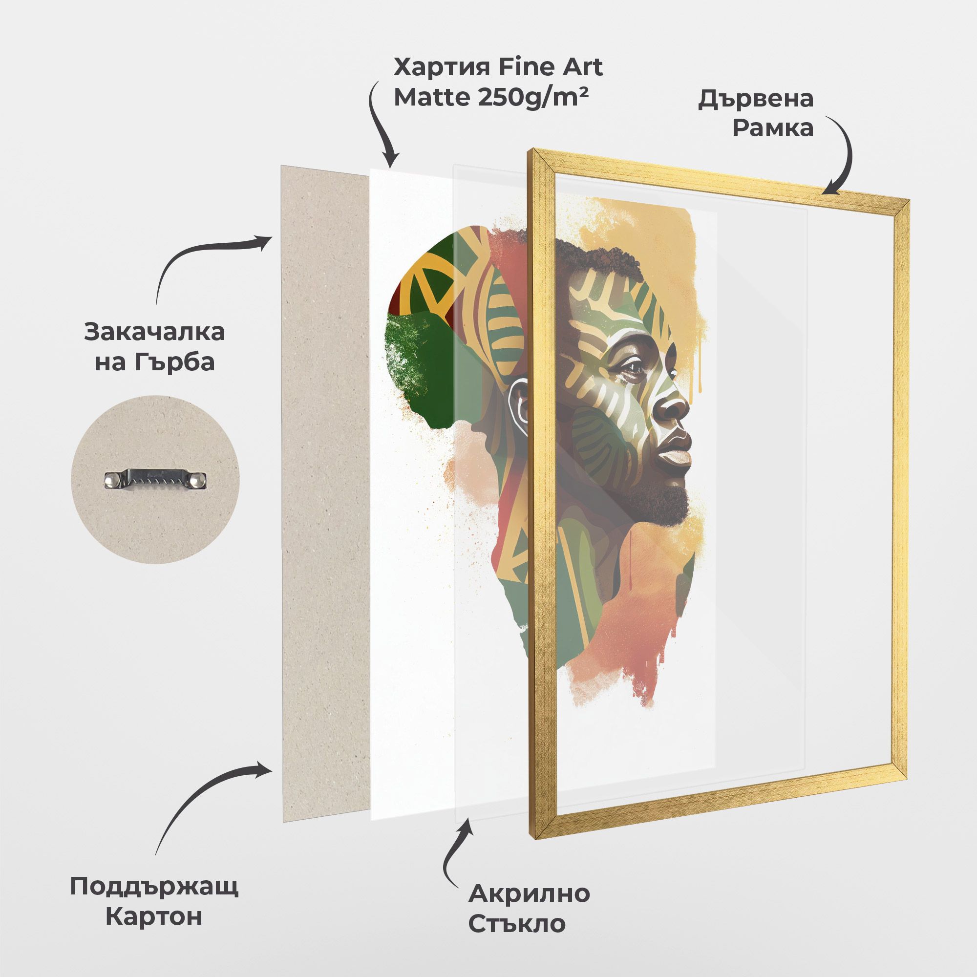 African People Illustration mockup 1